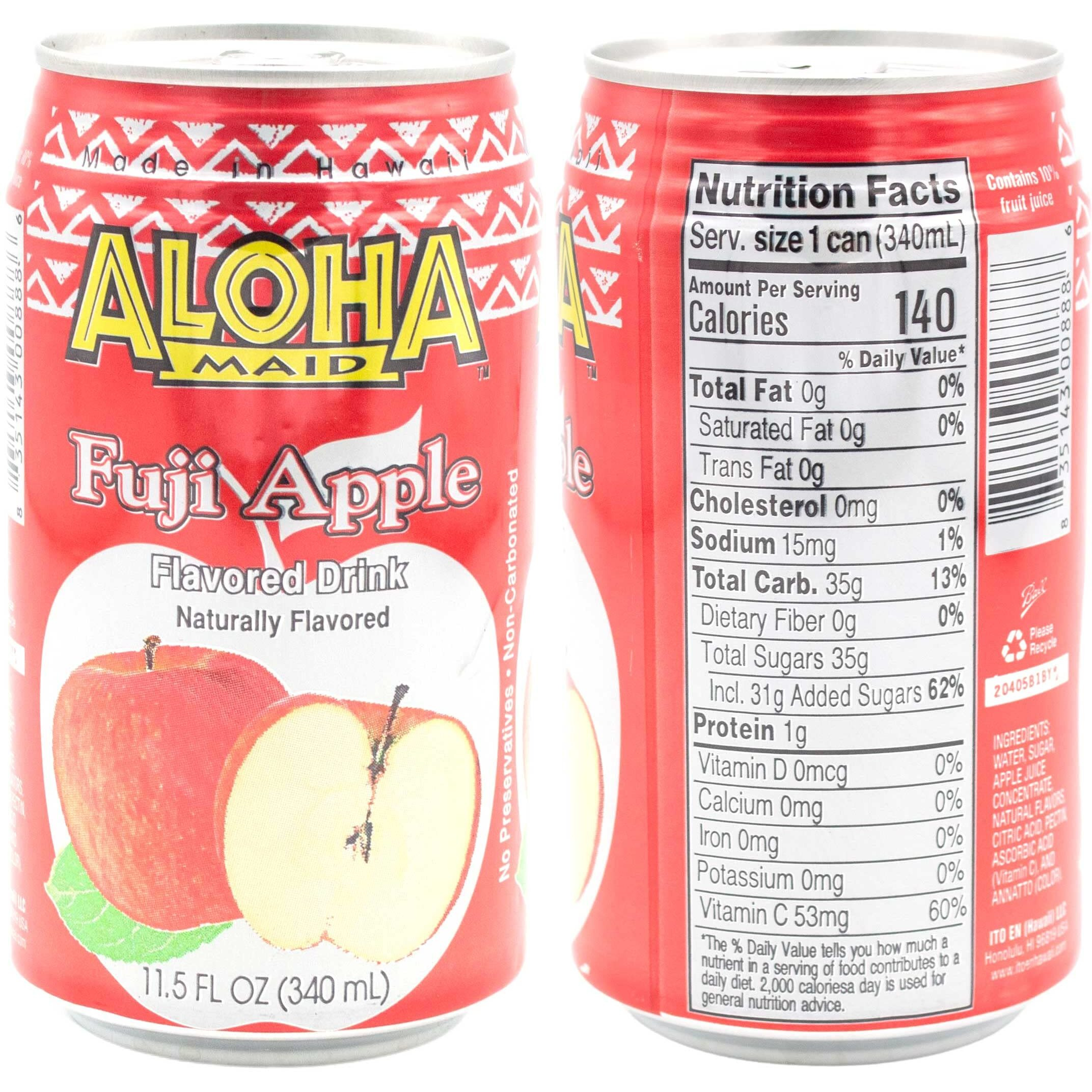Aloha Maid Drinks, Signature Variety, 3 Cans Per Flavor, Total 12 Cans