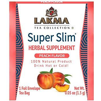 Lakma Super Slim Tea With Peach - 25 Tea Bags