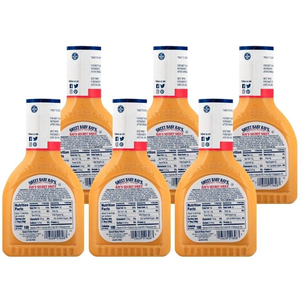 Sweet Baby Ray's Dipping Sauce, Secret Sauce, 14 Oz (Pack Of 6)