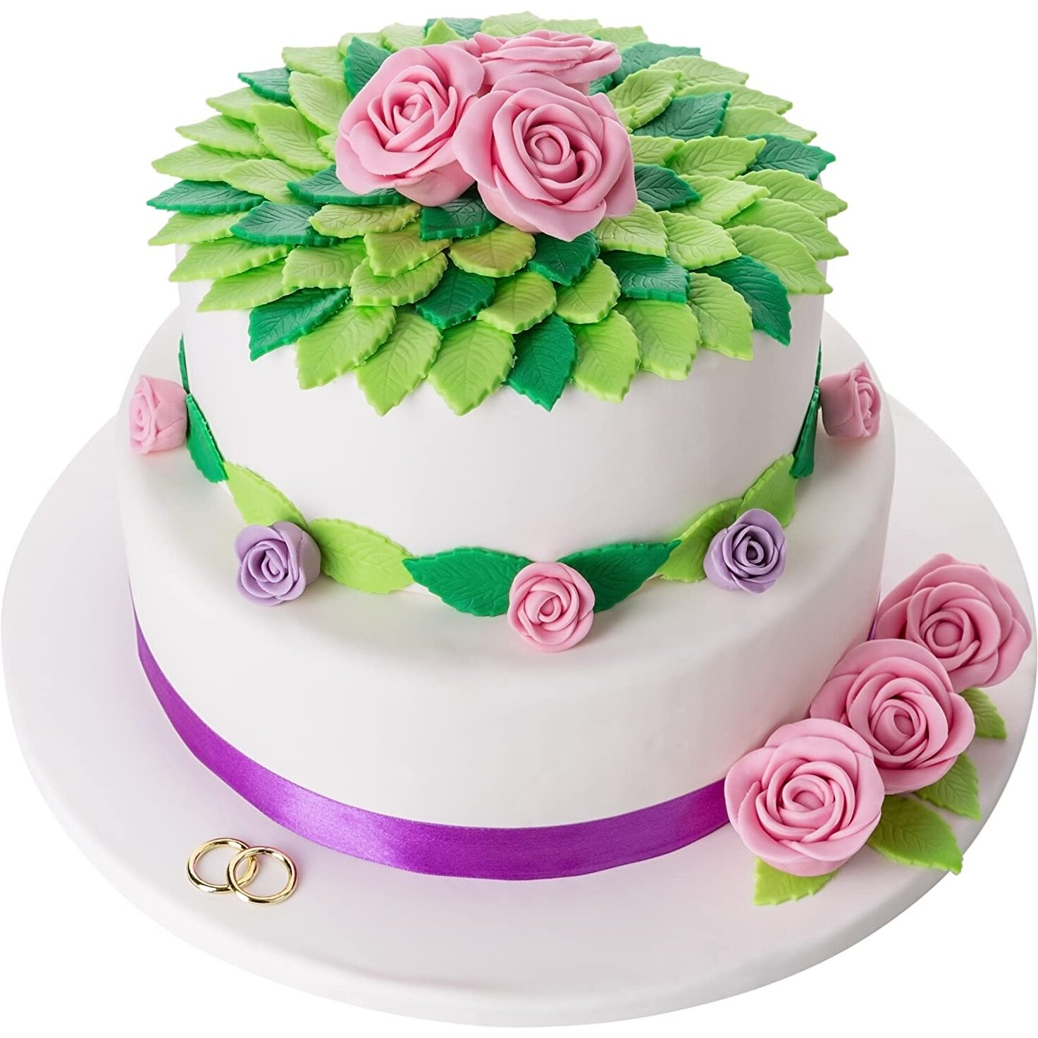 Bakerpan Premium Rolled White Fondant For Cake Decorating - 2 Pounds, Vanilla Flavor