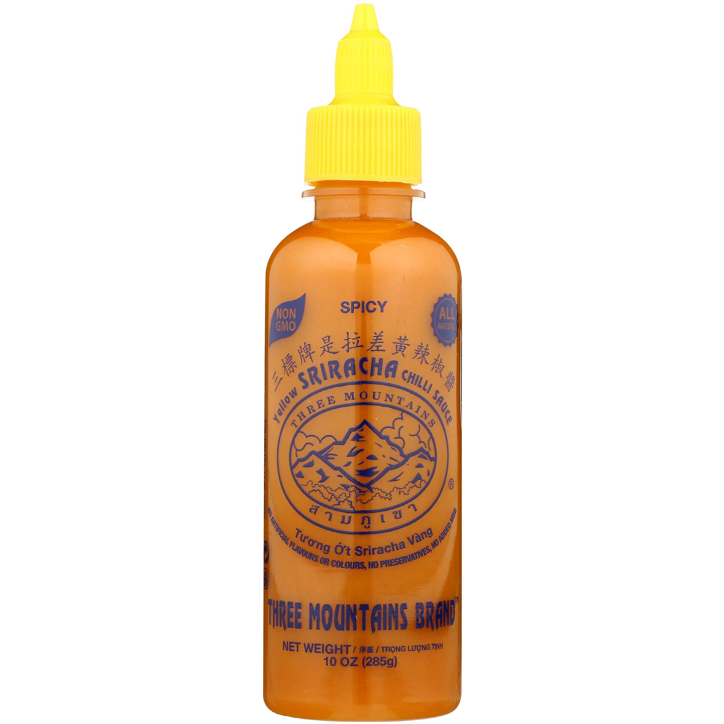 Three Mountains Brand Yellow Sriracha Chilli Sauce, 10 Oz