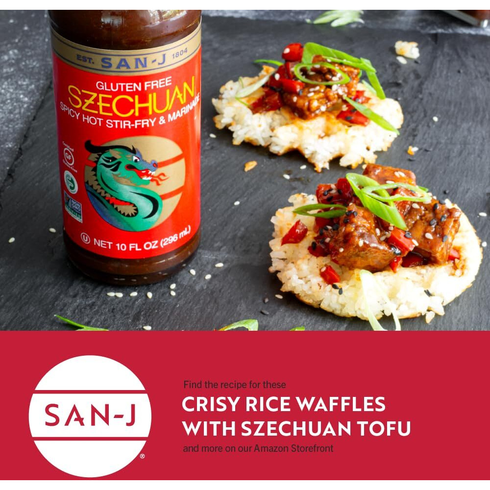 San-J - Spicy Gluten Free Szechuan Sauce - Non-Gmo - 64 Oz. Container