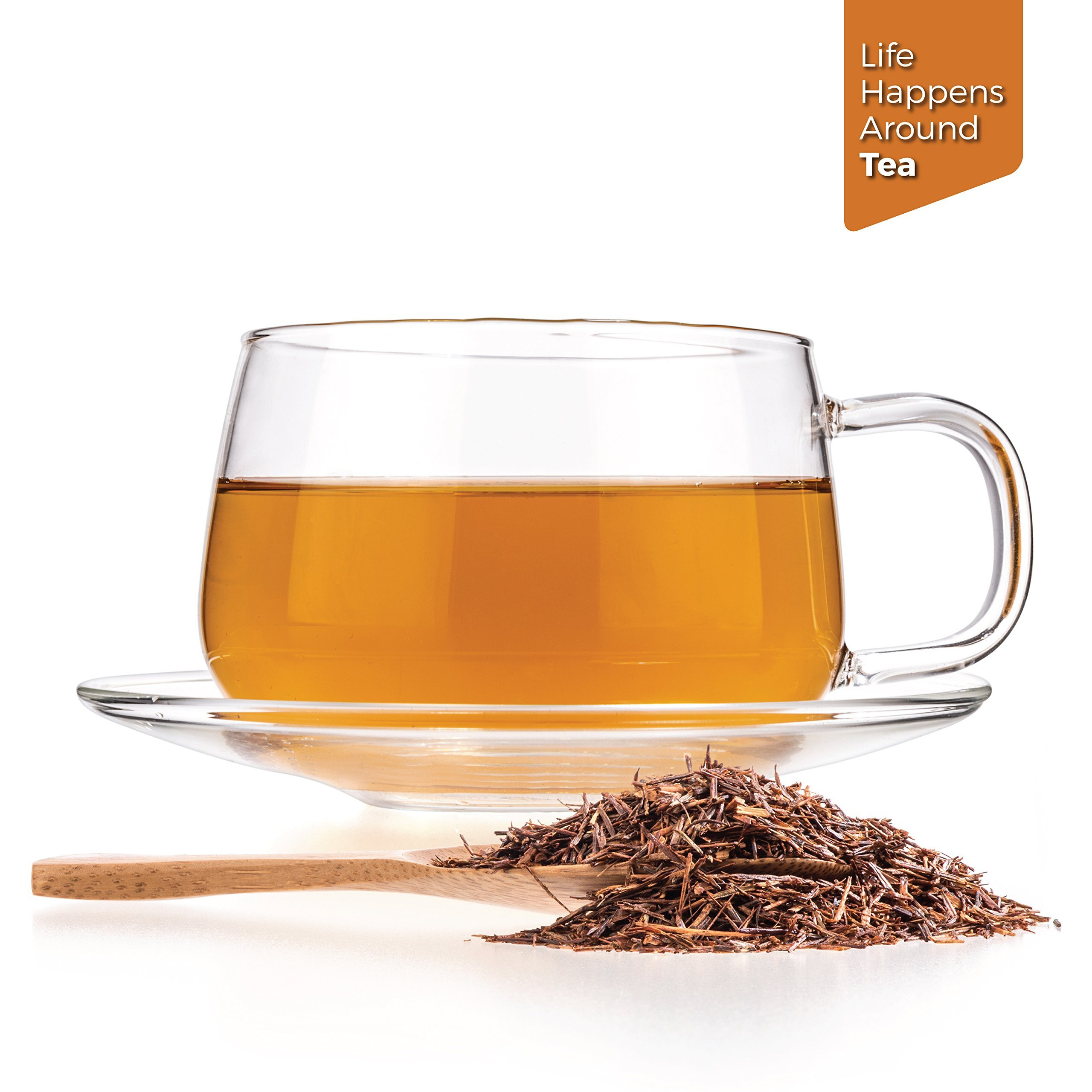 Tealyra - Pure Rooibos Red Herbal Tea - African Red Bush Loose Leaf Tea - High In Antioxidants - Relax - Detox - Low Blood Pressure - Kids Welcome - Caffeine-Free - 220G (8-Ounce)