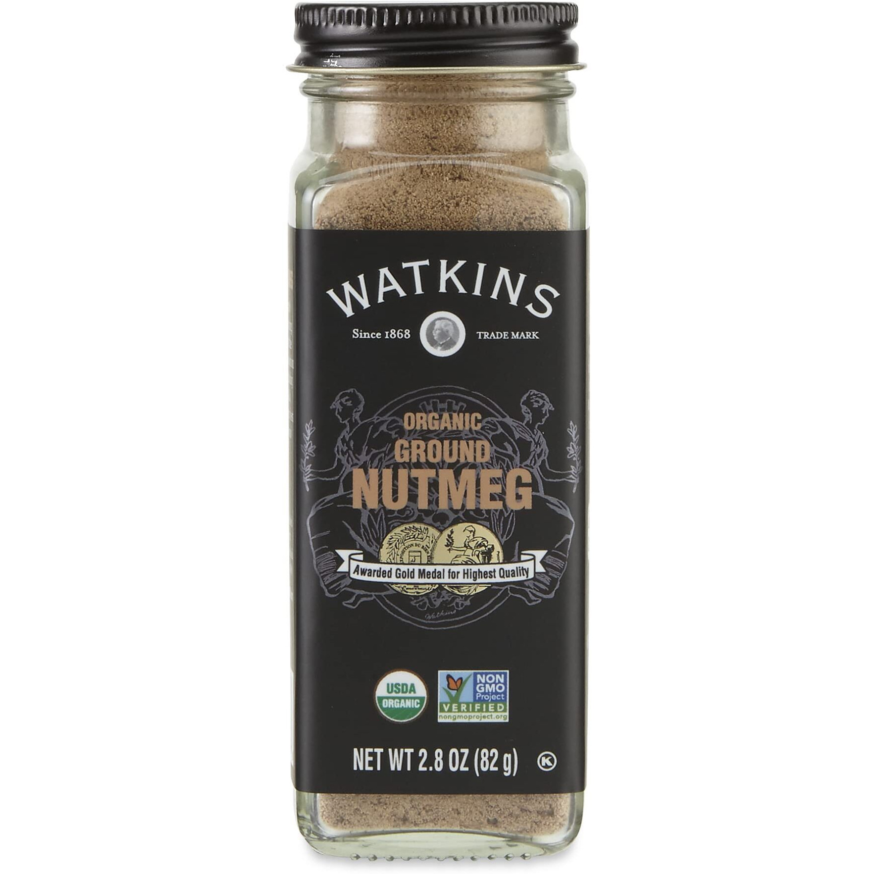 Watkins Gourmet Organic Spice Jar, Ground Nutmeg, 2.8 Ounce Jar, 3 Count