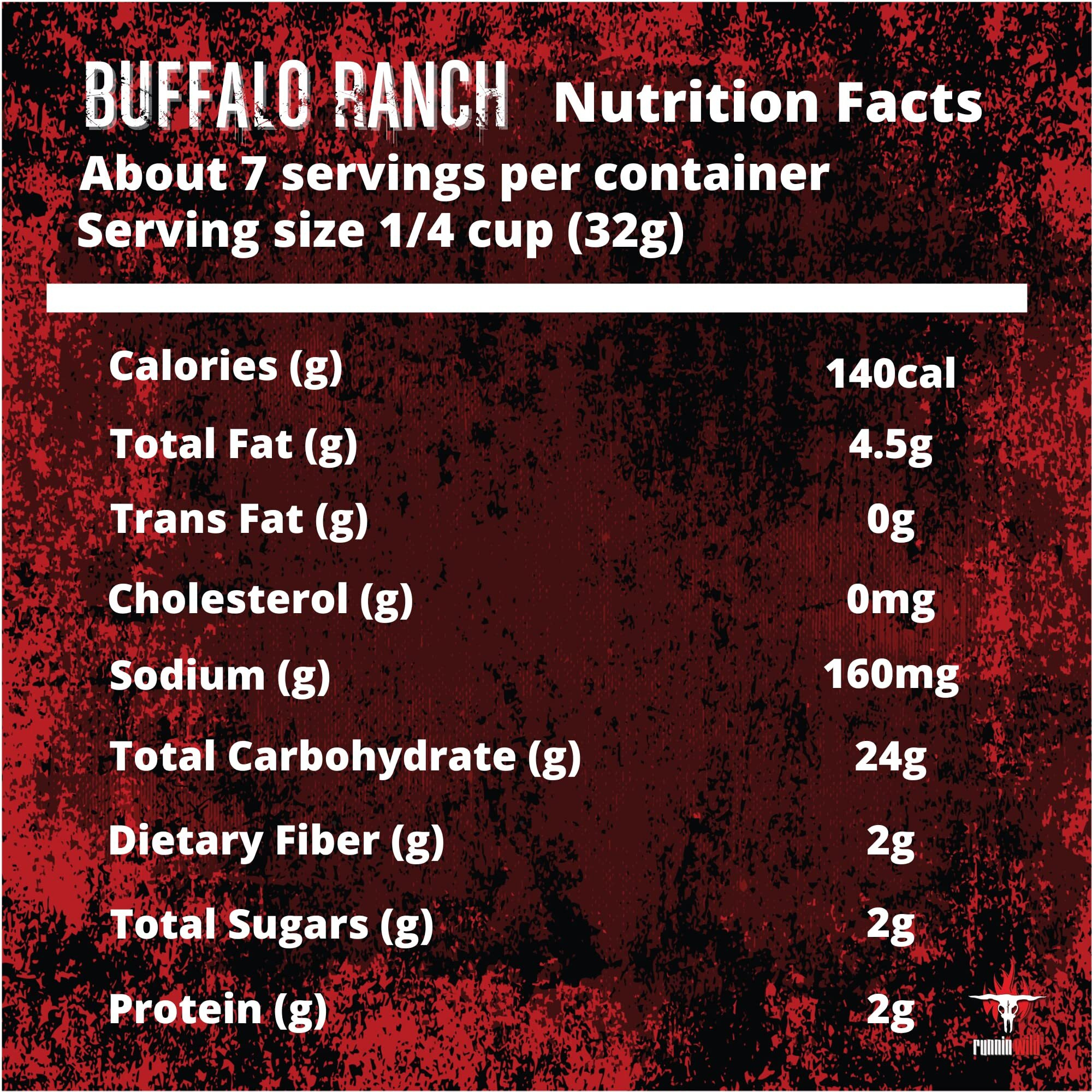 Buffalo Ranch Crunchy Corn Kernels | Soft Crunch Toasted Corn | Runnin Wild Foods | 1-Pound Total (Box Of 2 Bags, 8Oz Each), Korn Nutz