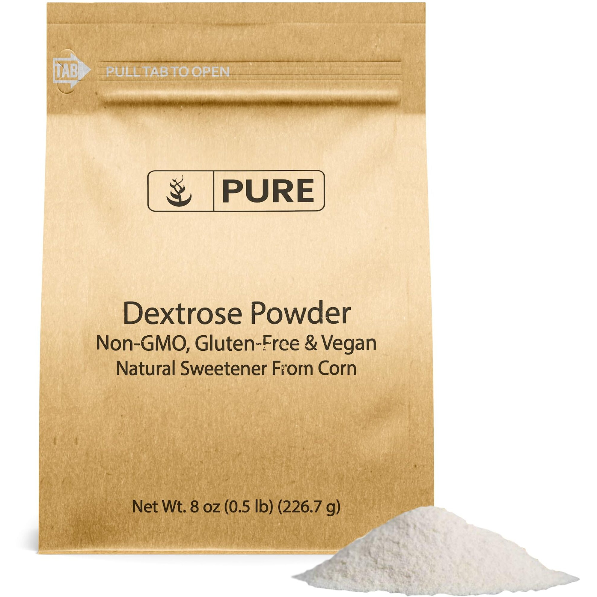 Pure Original Ingredients Dextrose (8 Oz.), Sugar Replacement Sweetener For Shakes Or Baking,