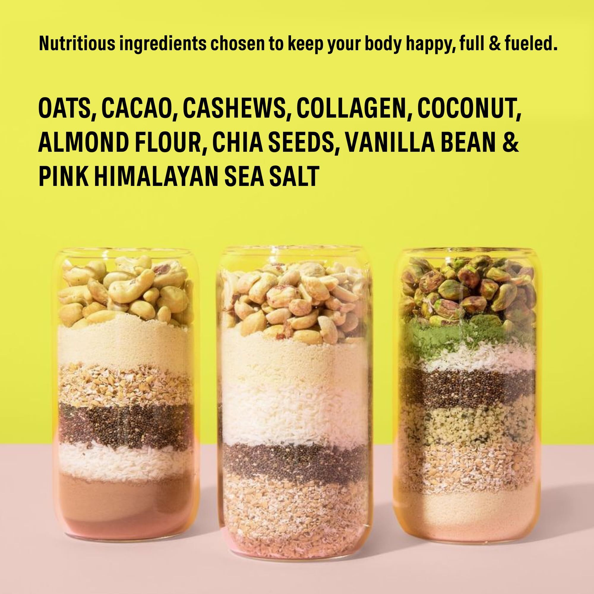 Jova Whole Food Meal Replacement Smoothie. Premium Raw Ingredients In A Delicious Single Serve Kit | Over 21G Protein & 10G Fiber. (Gluten-Free, Non-Gmo, No Added Sugar), Assorted 6-Pack