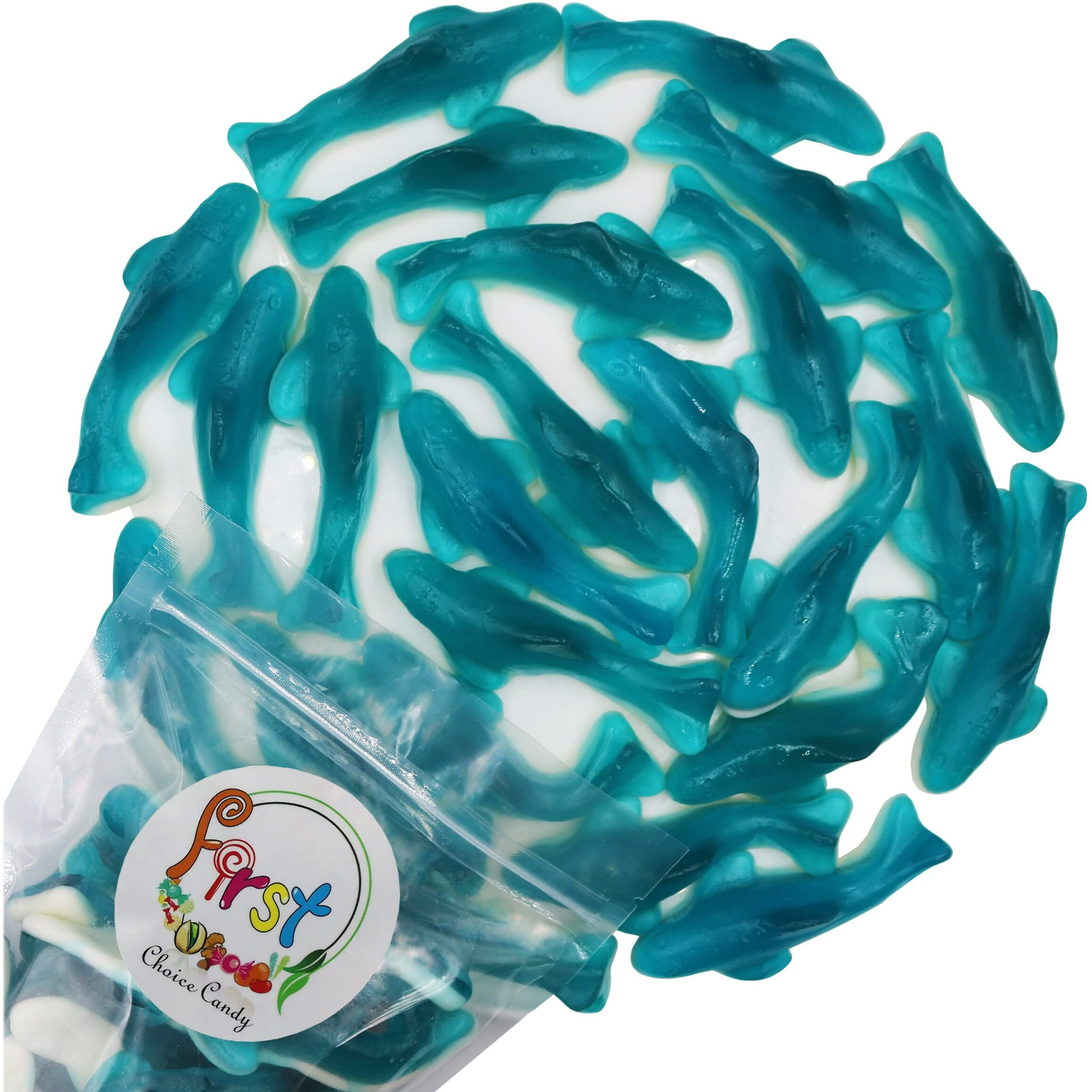 Firstchoicecandy Fantastic Shark Gummy (Jumbo Blue, 2 Pound (Pack Of 1))
