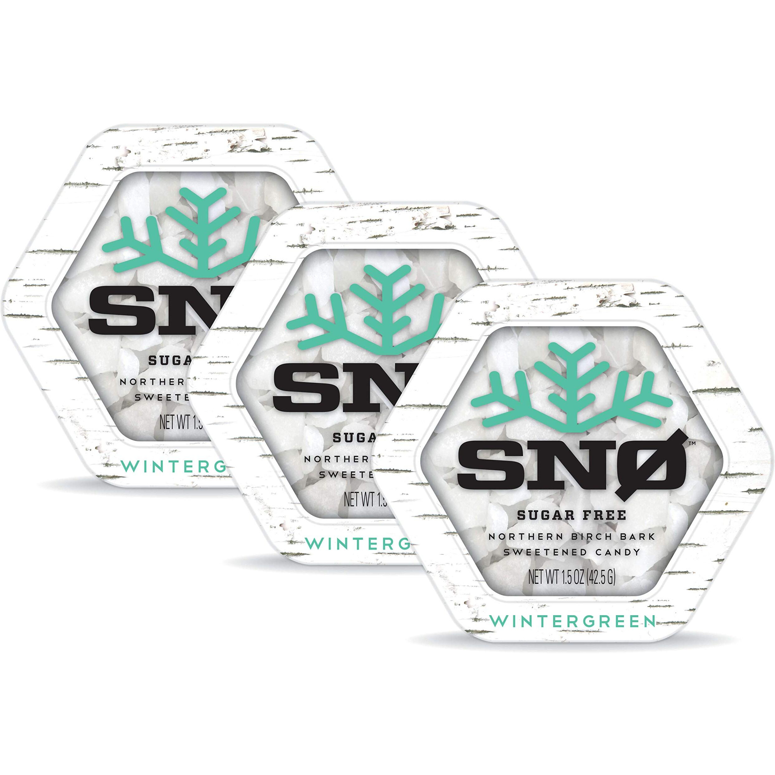 Wintergreen Keto Xylitol Candy Chips (3-Pack) - Sn 1.5Oz Tin - Sugar-Free Candy With Only 2 Ingredients | Low Carbs, Diabetic-Friendly, Non-Gmo, Vegan, Gf & Kosher | Purest Candy In The World