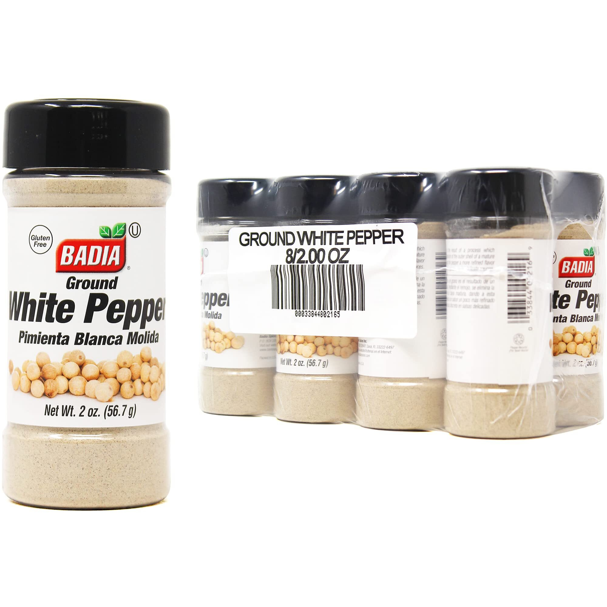 Badia Pepper Ground White, 2 Oz (Pack Of 8)