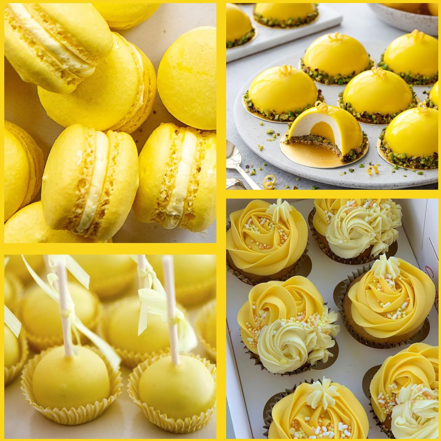 Oil Based Food Coloring For Chocolate, 20Ml Edible Yellow Oil Based Food Coloring Gel For Cake Decorating, Sugar, Candy Melts, Baking, Cookies, Icing Frosting, Meringues, Cream- 0.7 Fl. Oz(Yellow)