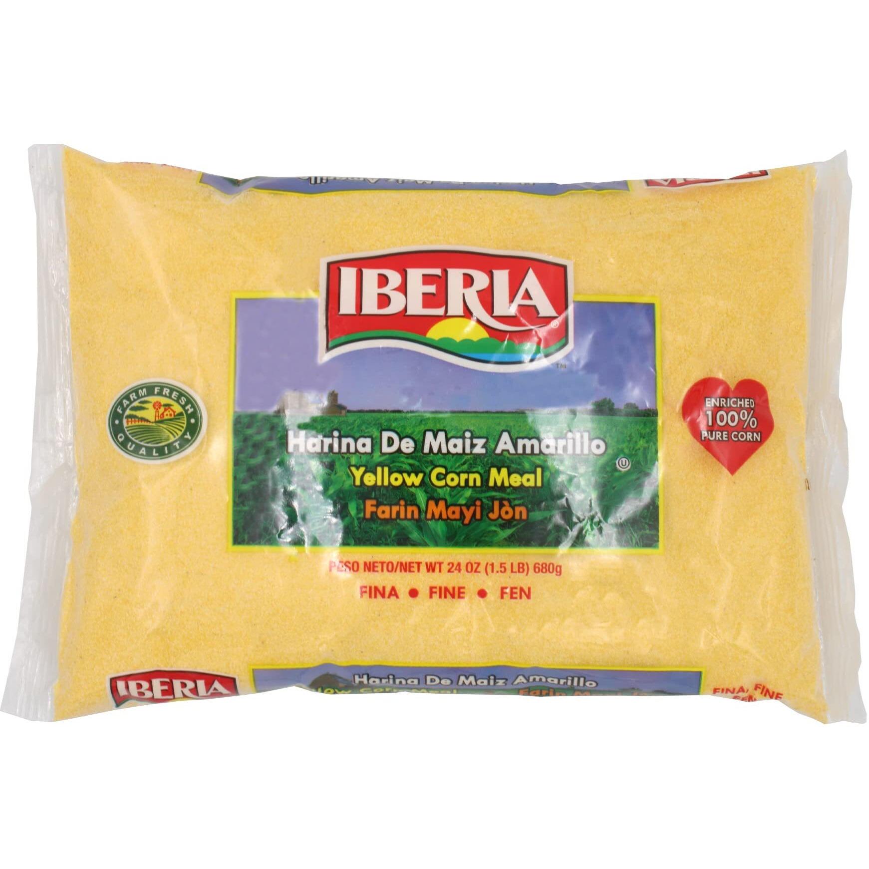 Iberia Fine Yellow Corn Meal, 24 Oz