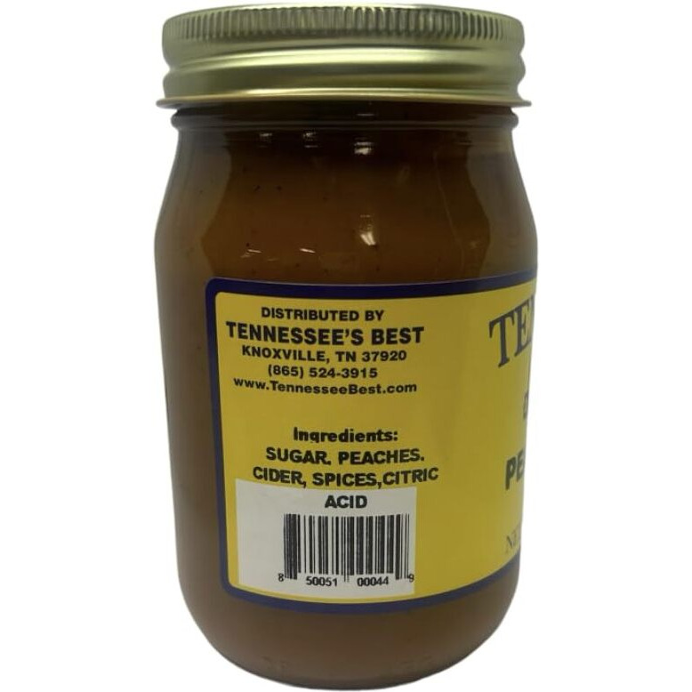 Tennessee's Best Old Fashioned Peach Butter | Handcrafted With Simple Ingredients | Small Batch Made | 18 Oz Resealable Glass Jar