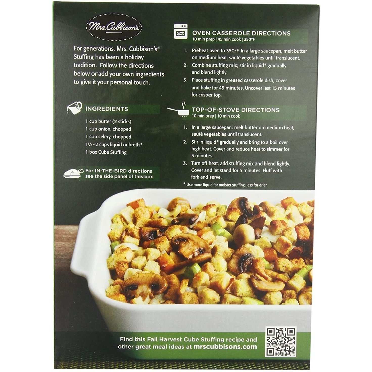 Mrs. Cubbison's Herb Seasoned Cube Stuffing (10 Ounce (Pack Of 3))