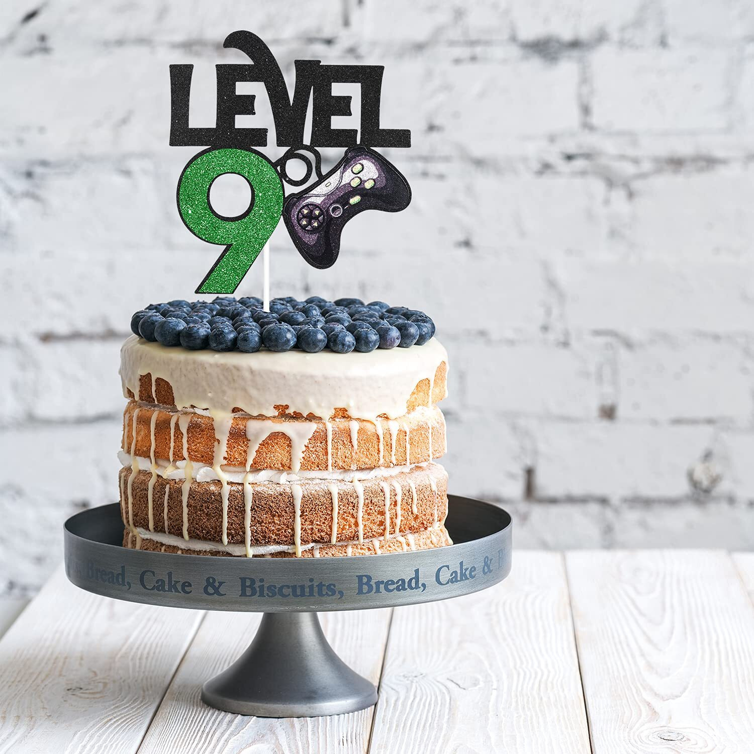 Level 9 Game Birthday Cake Topper - Video Game Boy's 9Th Birthday Level Up Party Cake Supplies - Game On Winner Gaming Party Decoration
