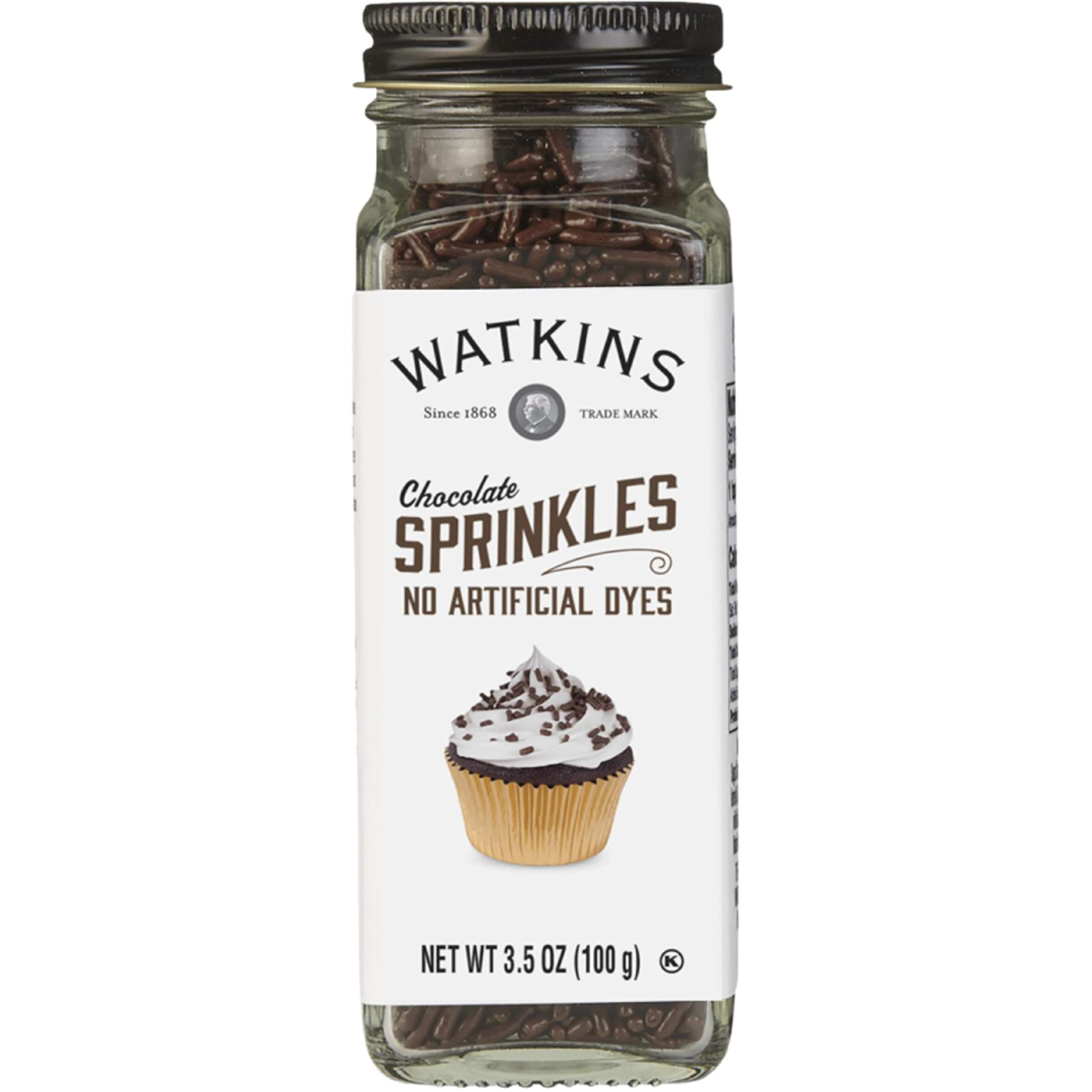 Watkins Chocolate Decorating Sprinkles, 3.5 Ounce, Pack Of 3