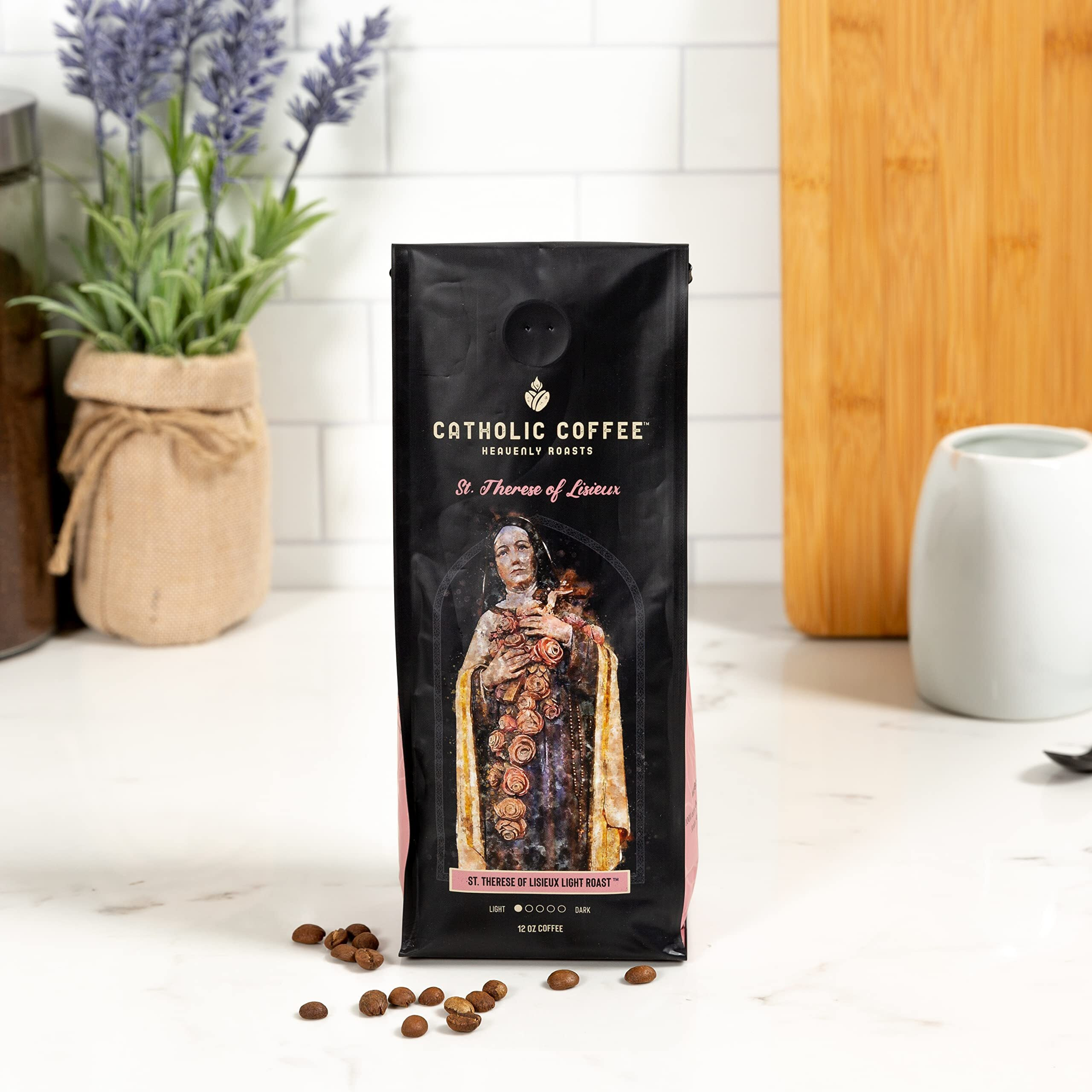 St. Therese Of Lisieux Light Roast Coffee (Ground) 12 Ounces