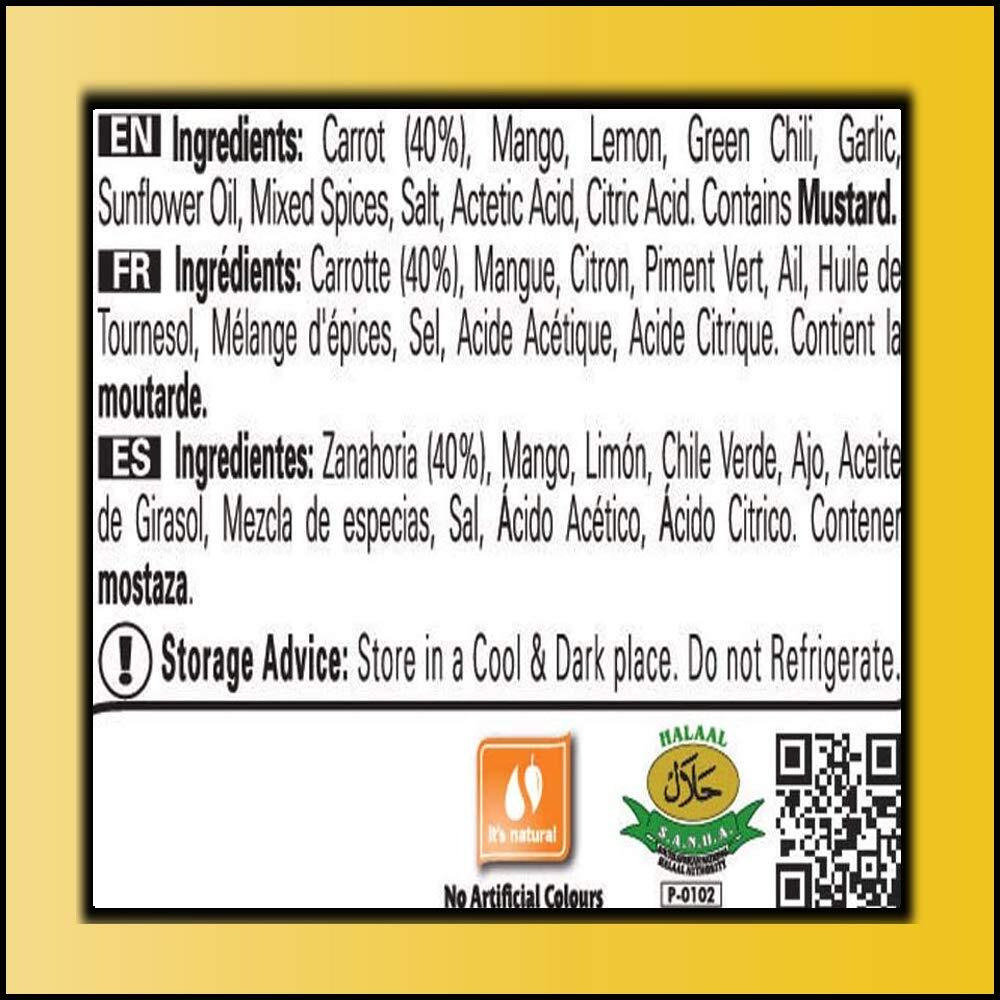 Shan Carrot Pickle 10.58 Oz (300G) - Pickled Carrot In Oil - Rich Blends Of Spices - Perfect Accompaniment To Everyday Meals - Suitable For Vegetarians - Airtight Pet Jar