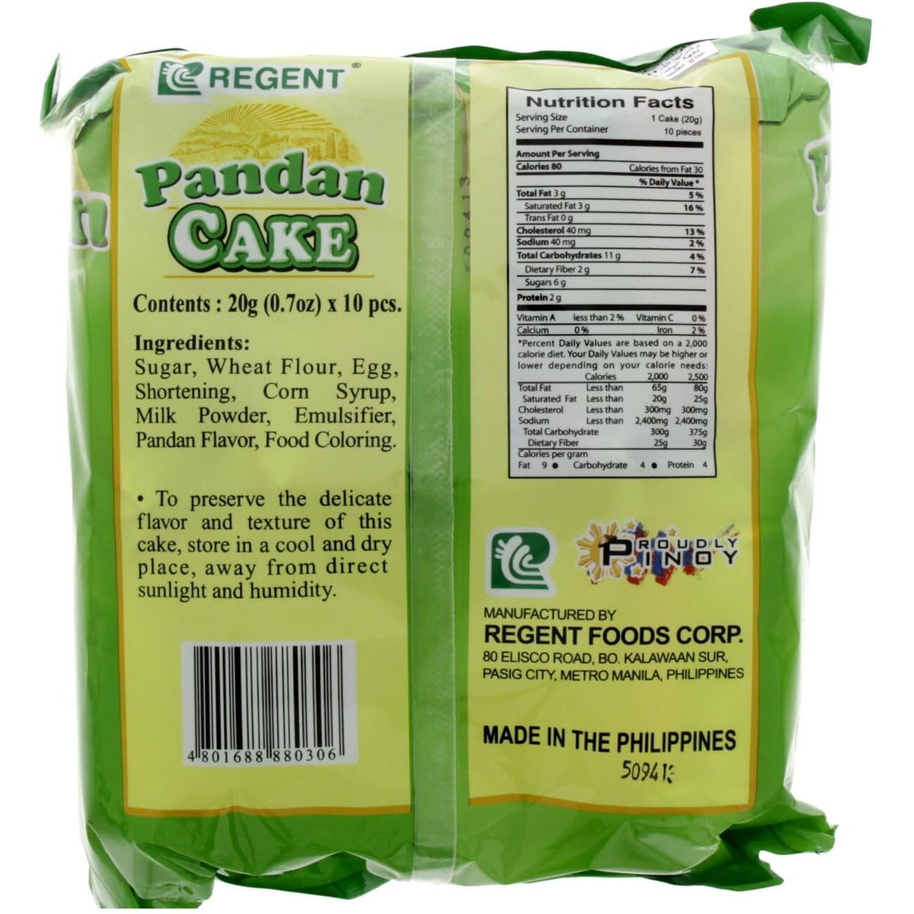 Regent Cakes Pandan Net Wt 200G