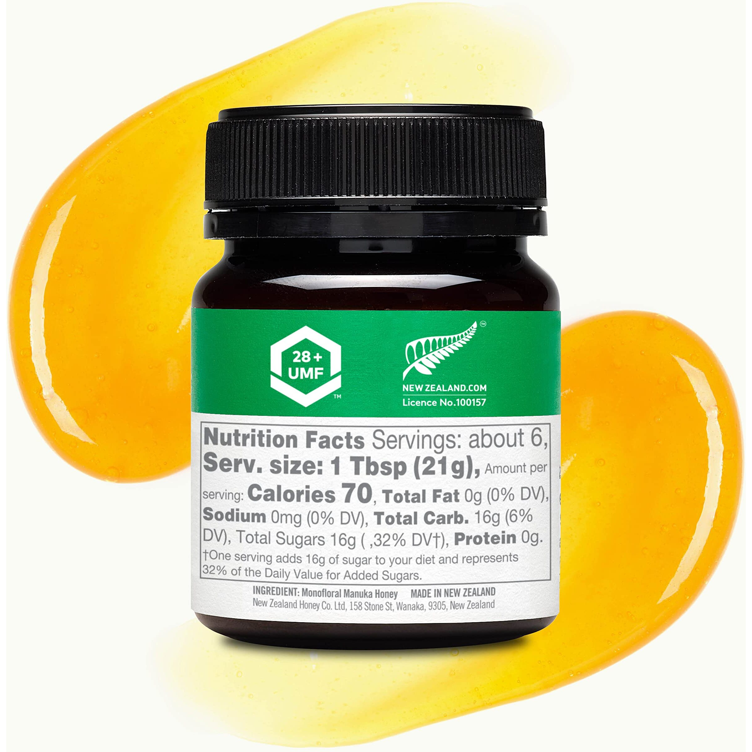 New Zealand Honey Co. Raw Manuka Honey Umf 28+ | Mgo 1450+, Umf Certified / 4.4Oz