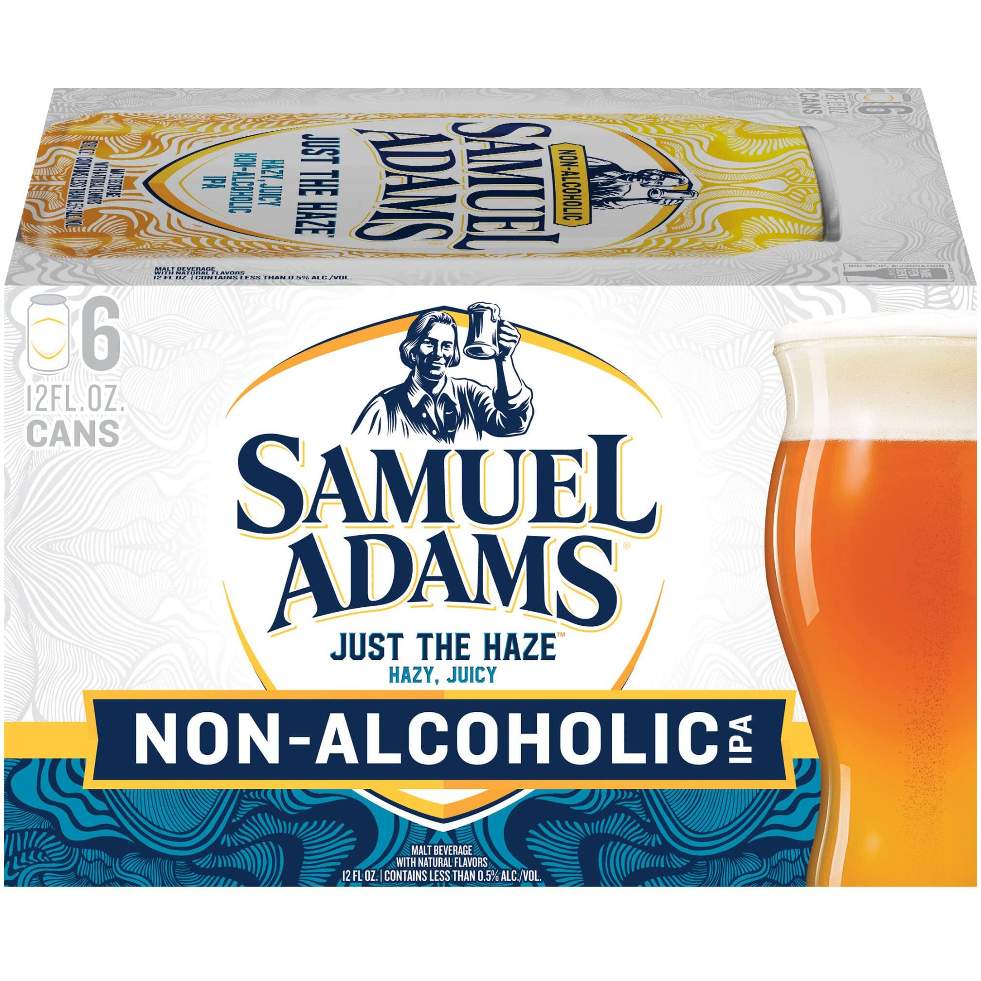 Samuel Adams Non-Alcoholic Just The Haze 6Pk Cans, 12 Fz