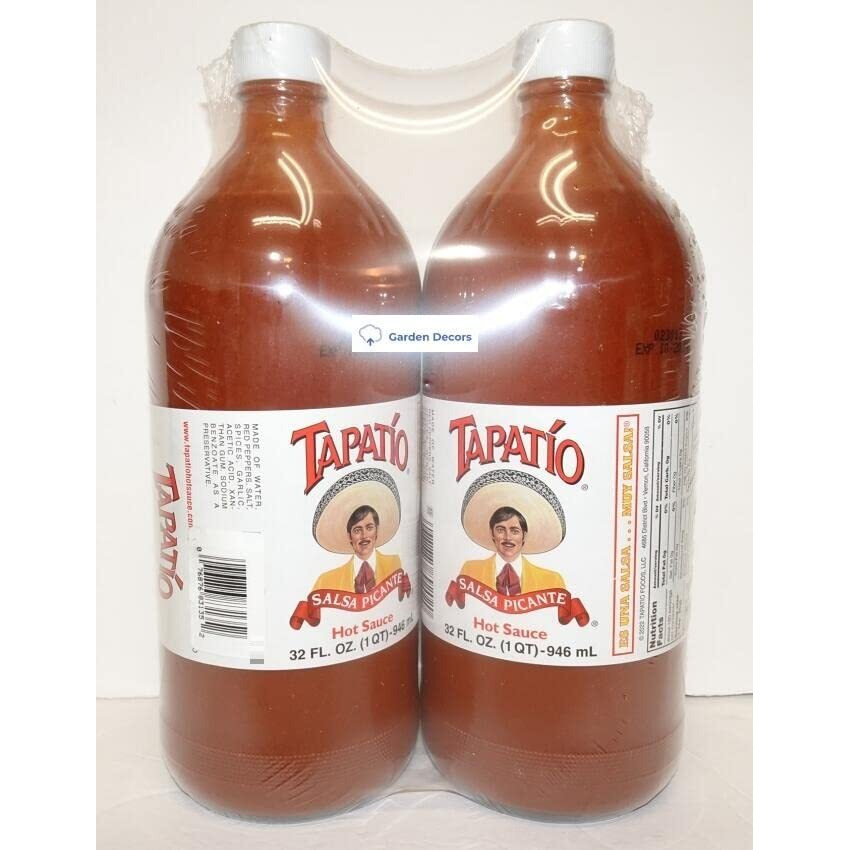Tapatio Salsa Picante Hot Sauce 32Fl Oz 946Ml (Two Bottles)