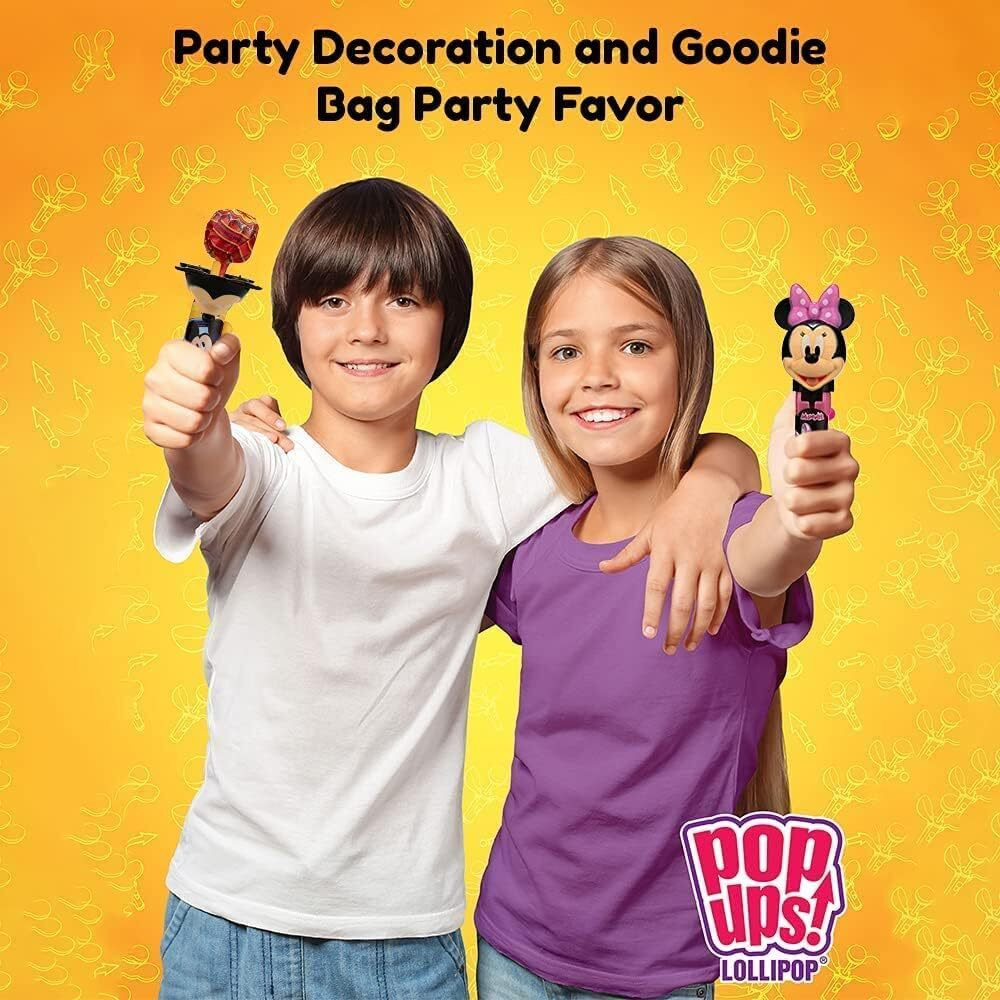 Pop Ups Minions Lollipop Holder | Collectable Despicable Me Lollipop Case | Party Favors For Halloween, Goodie Bags, Piata Candy, Game Prizes | Bulk Set Of 12 | Lollipops Included