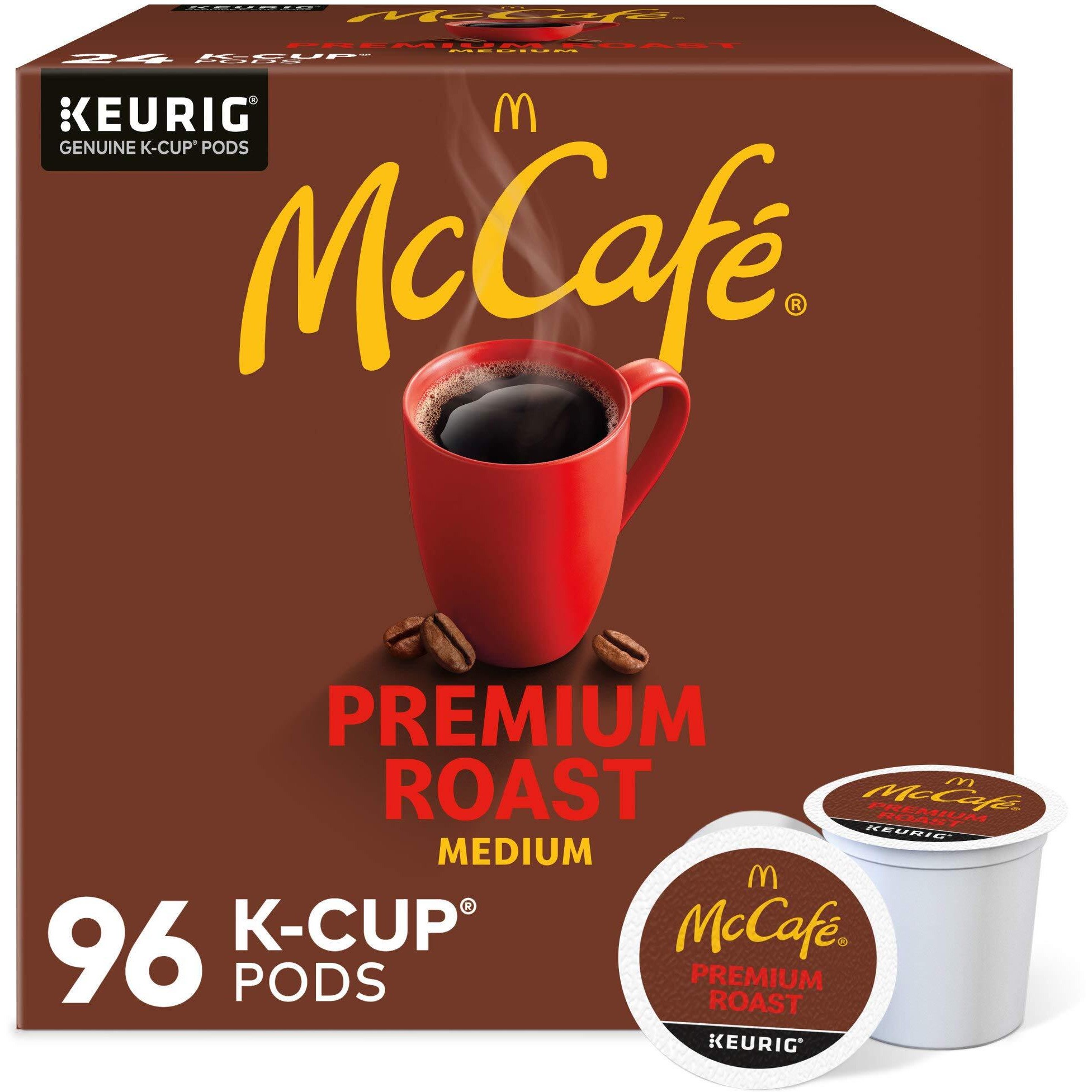 Mccafe Premium Roast Coffee, Keurig Single Serve K-Cup Pods, Medium Roast, 96 Count (4 Packs Of 24)