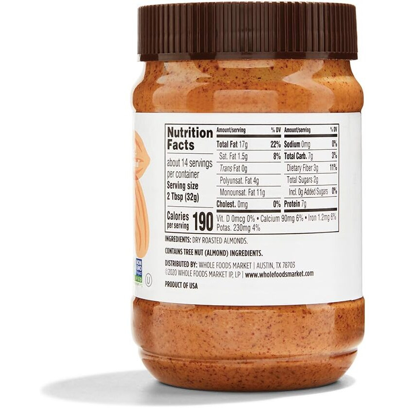 365 By Whole Foods Market, Almond Butter Creamy, 16 Ounce