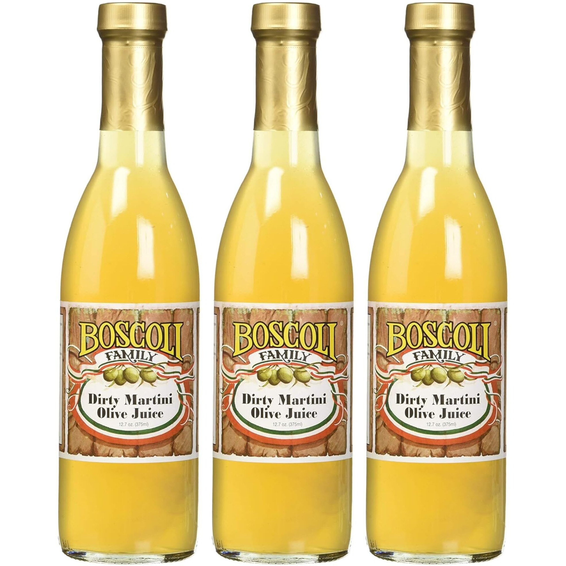 Boscoli Dirty Martini Olive Juice 12.7 Ounces (Pack Of 3)