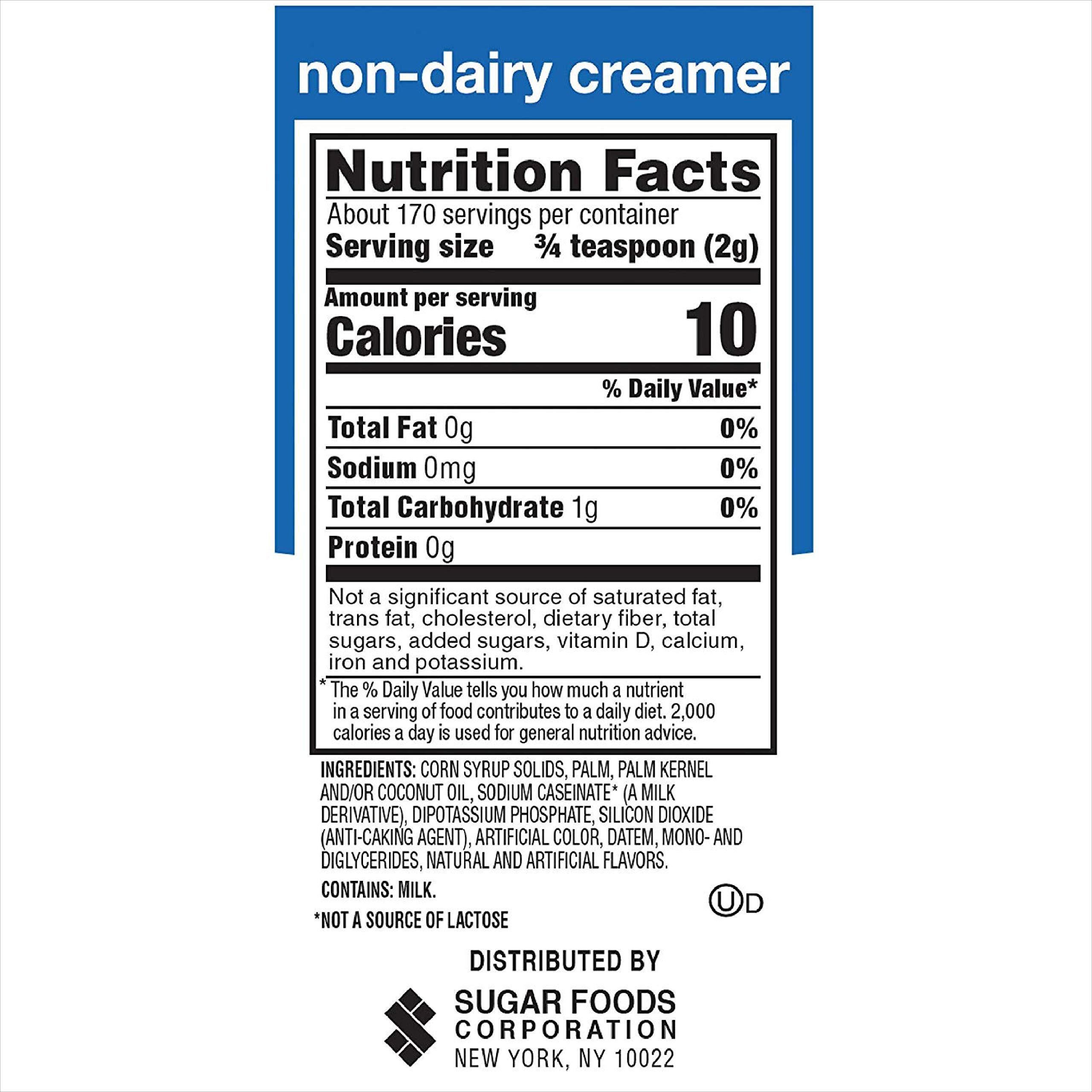 N'Joy Non-Dairy Coffee Creamer | Dairy Substitute | Easy Pour Lid, Bulk Size |12 Ounce, Pack Of 6
