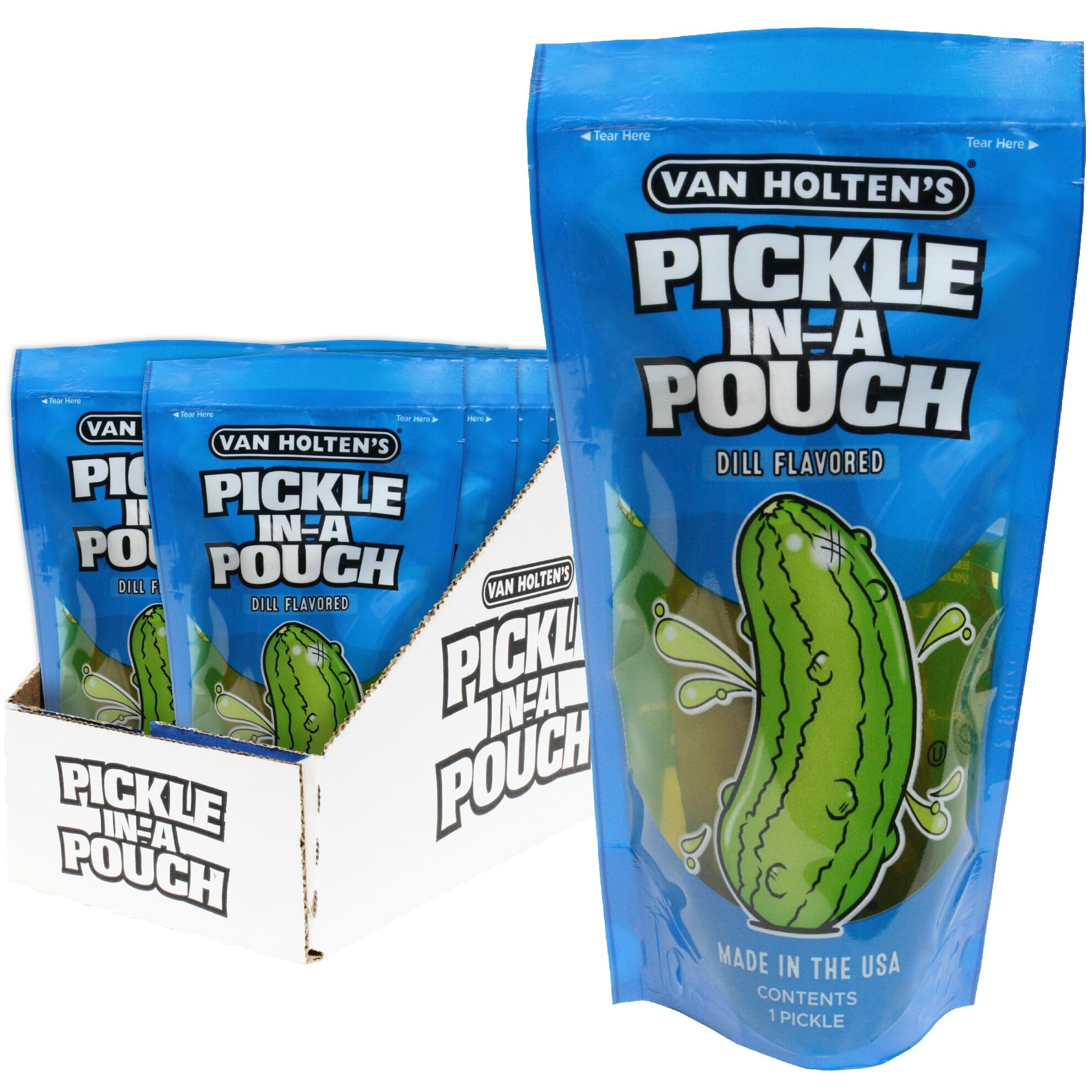Van Holten's Pickles - Jumbo Dill Pickle-In-A-Pouch - 12 Pack