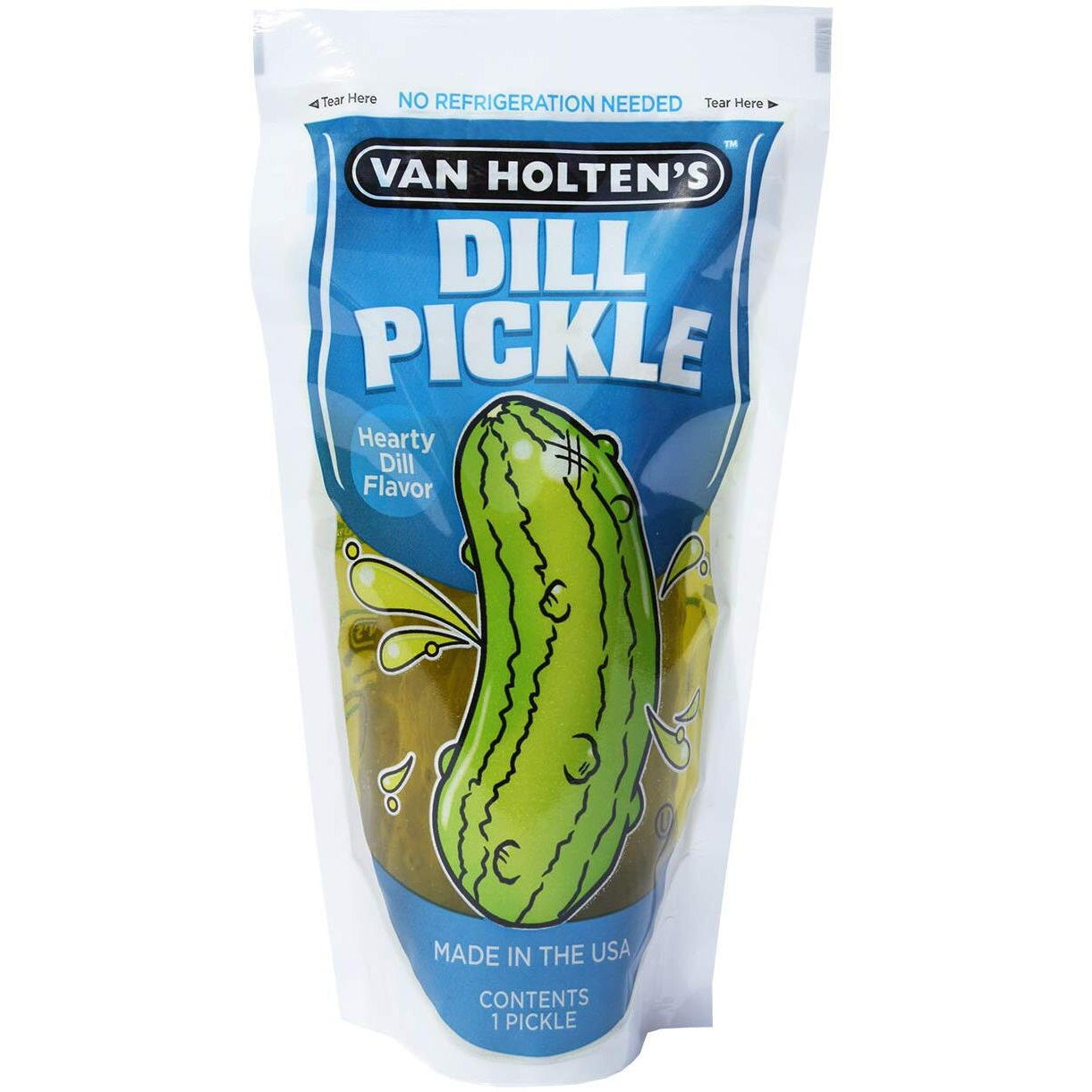 Van Holten's Pickles - Jumbo Dill Pickle-In-A-Pouch - 12 Pack