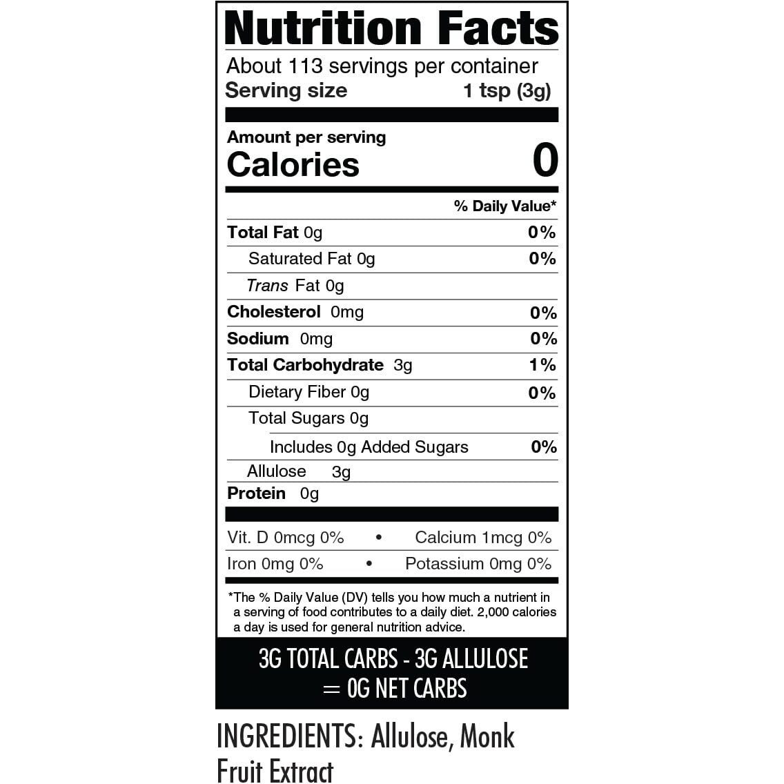 Wholesome Yum Besti Natural Powdered Sugar Substitute - Keto Confectioners Monk Fruit Sweetener Blend With Allulose (No Erythritol) - Non Gmo, Zero Carb, Zero Calorie, No Aftertaste (12 Oz)
