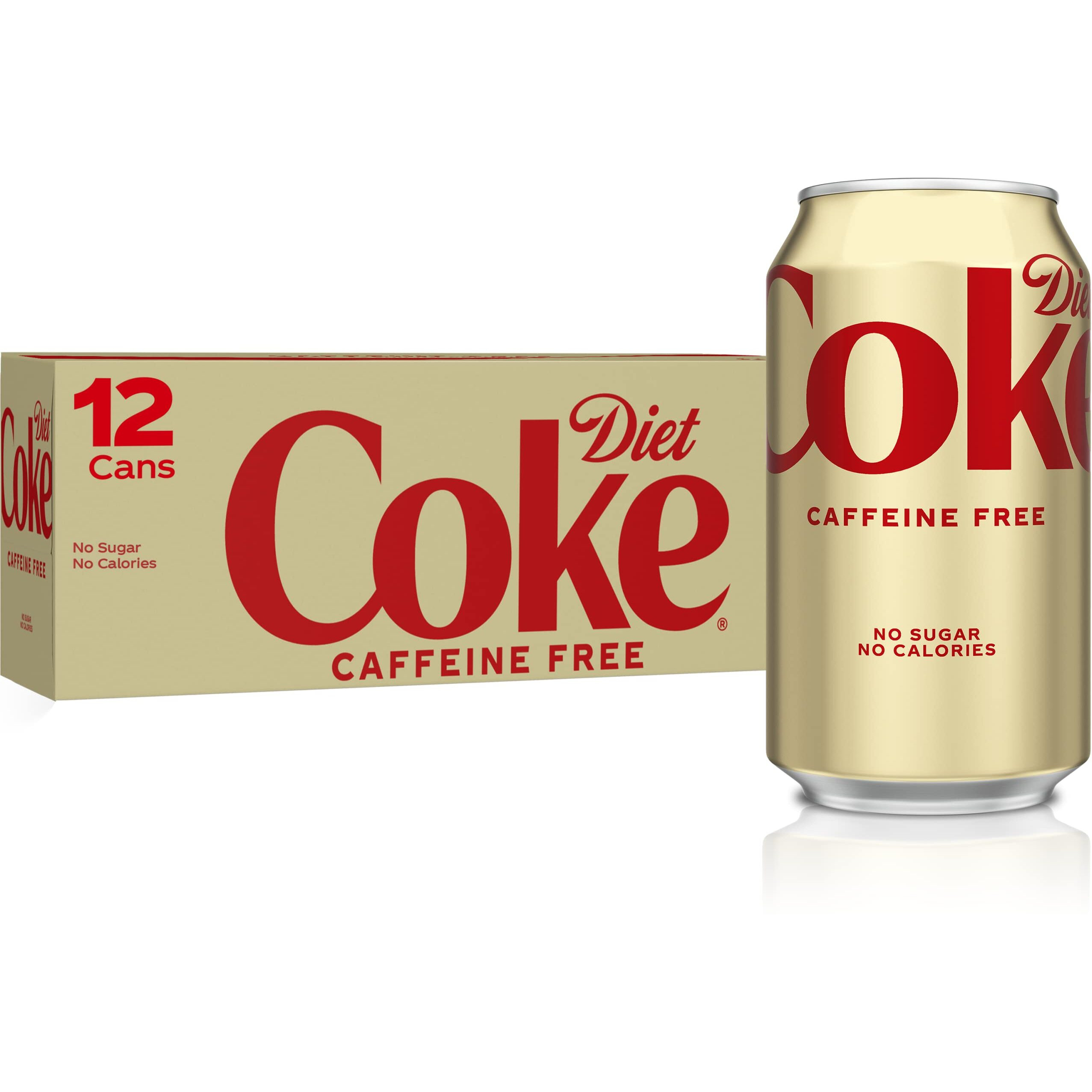 Diet Coke Caffeine Free Soda, 12 Fl Oz, 12 Pack (Package May Vary)
