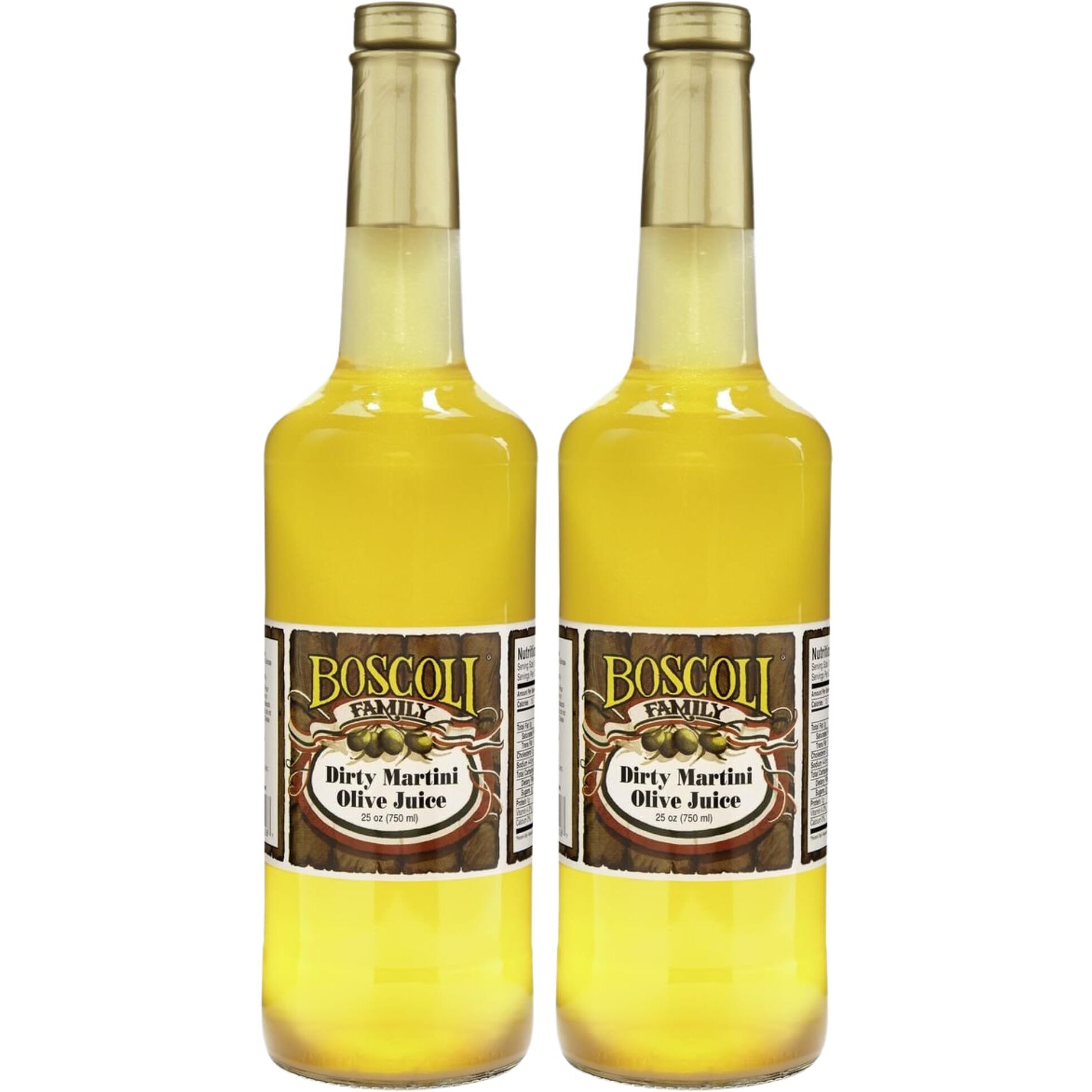 Boscoli Dirty Martini Olive Juice 25 Ounce (Pack Of 2)