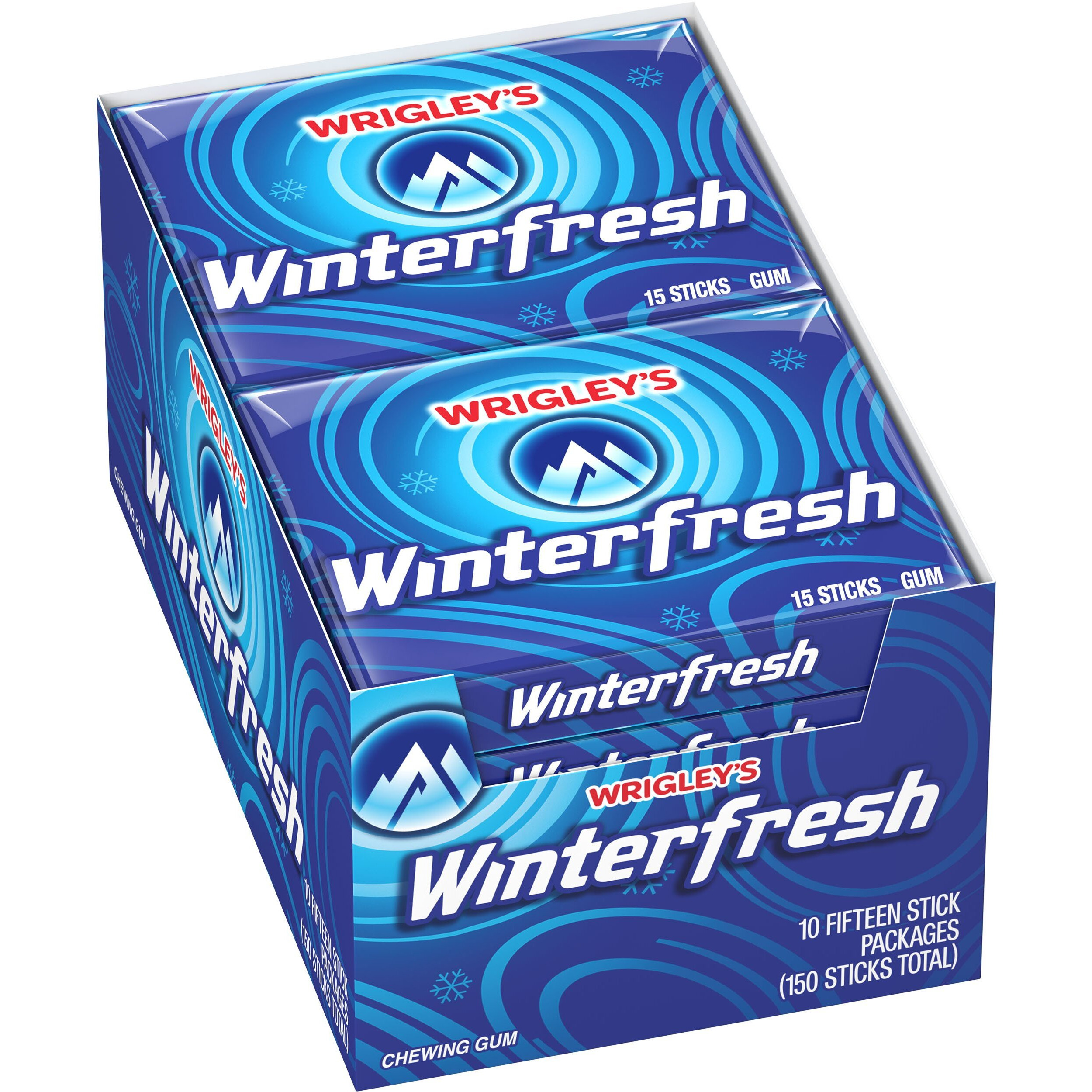 Wrigley's Winterfresh Chewing Gum Bulk Pack, 15 Stick (Pack Of 10)