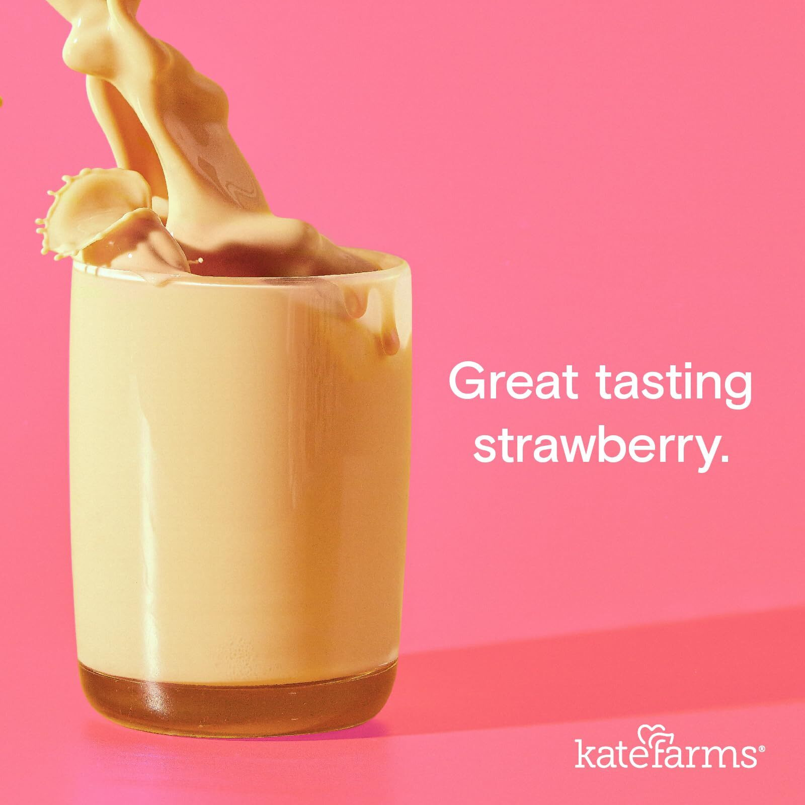 Kate Farms Organic Nutrition Shake, Strawberry, 16G Protein, 27 Vitamins And Minerals, Protein Meal Replacement Drink, Protein Shake, 11 Oz (12 Pack)