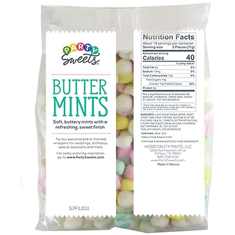 Party Sweets Assorted Pastel Buttermints, 14 Ounce, Appx. 100 Pieces From Hospitality Mints