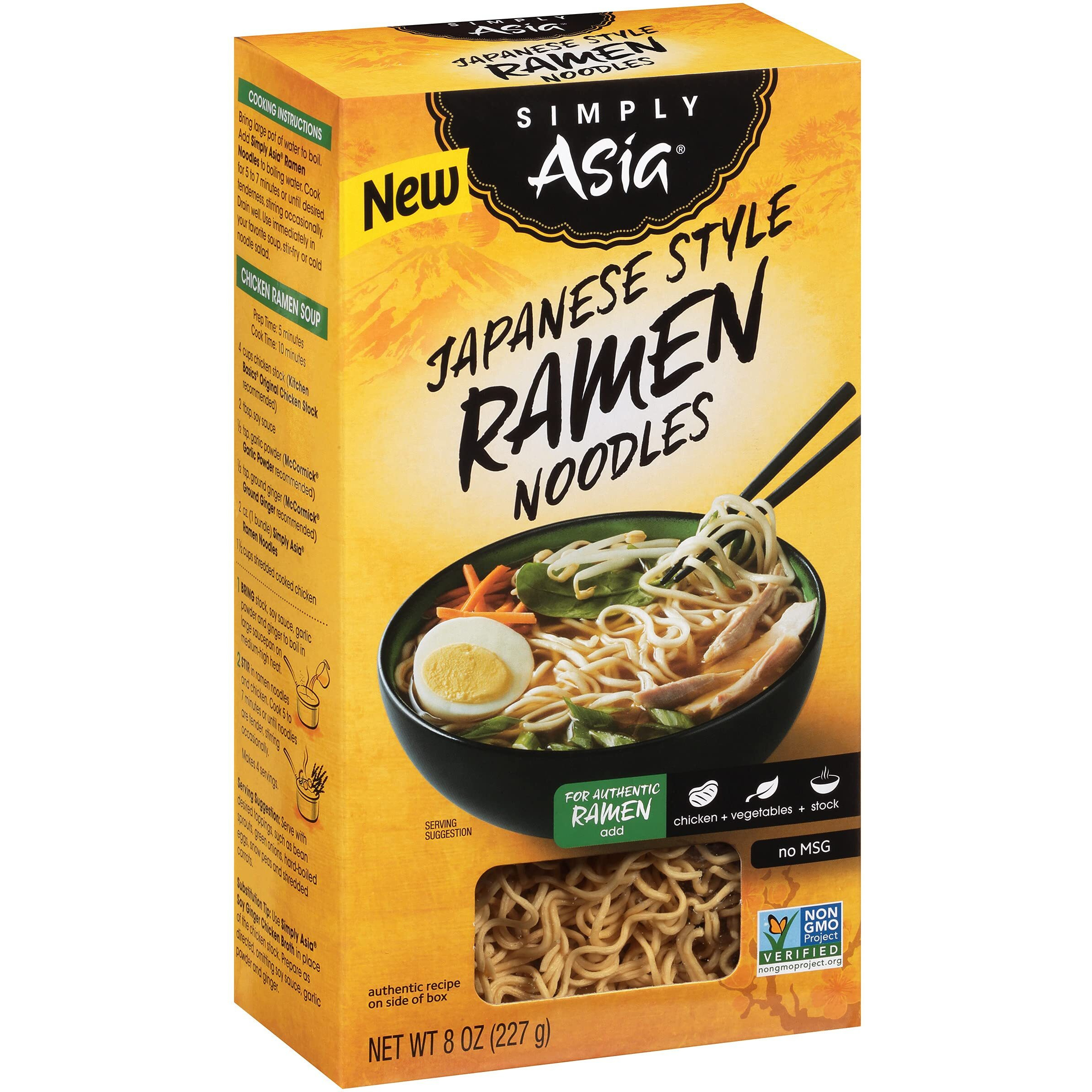 Simply Asia Japanese Style Ramen Noodles, 8 Oz (Pack Of 6)