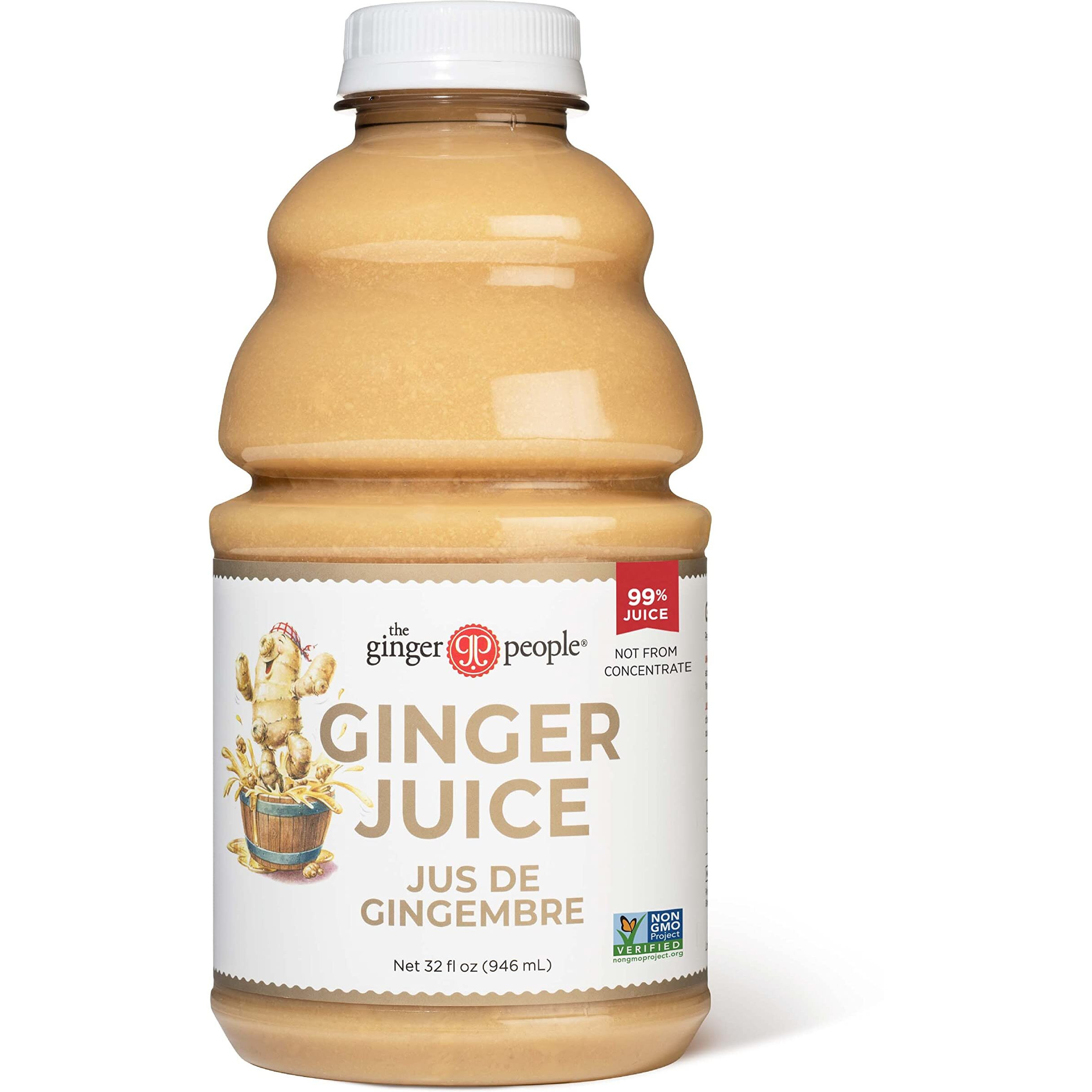 Ginger Juice, 99% Pure Ginger Juice By The Ginger People - Original Flavor And Premium Quality Ginger Juice, 32 Fl Oz Bottles - Pack Of 12