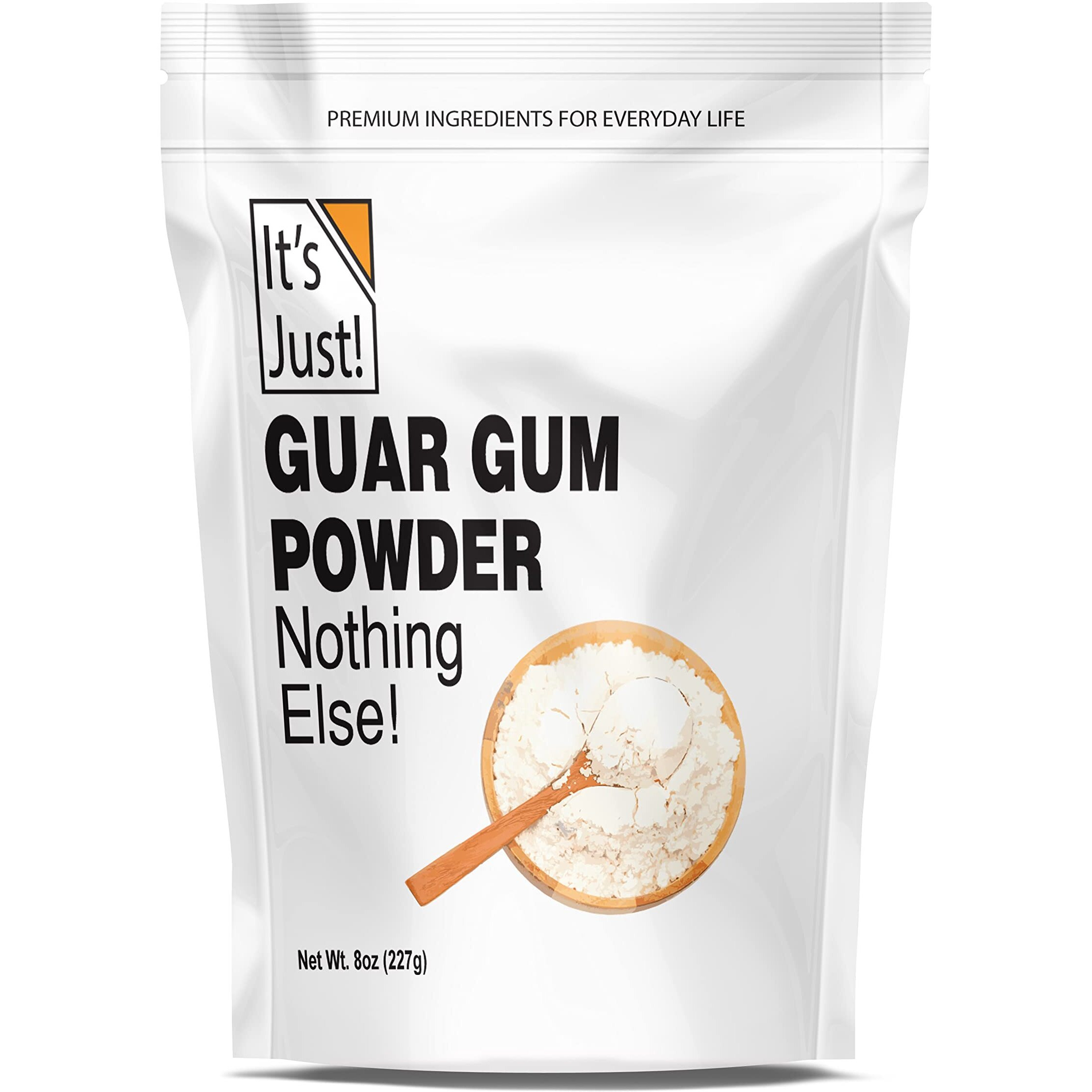 It's Just - Guar Gum, Thickens Cold Items, Keto Baking, Gluten-Free, Substitute Xanthan Gum, 8Oz
