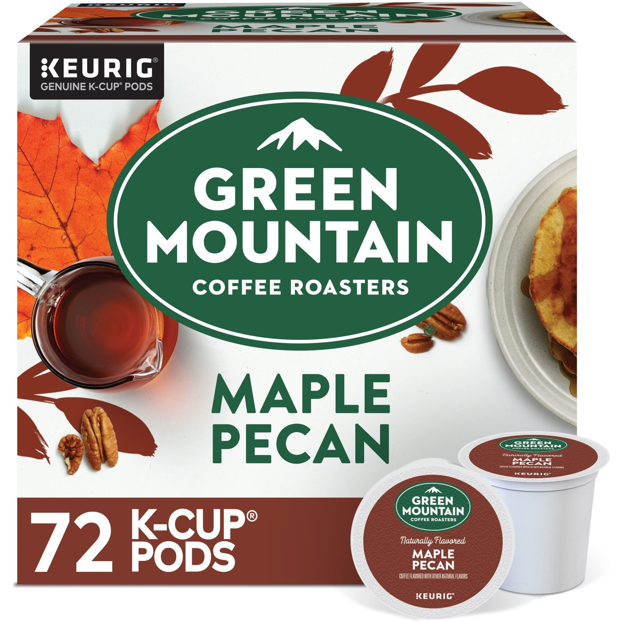 Green Mountain Coffee Roasters Maple Pecan Coffee, Keurig Single Serve K-Cup Pods, 72 Count (6 Packs Of 12)