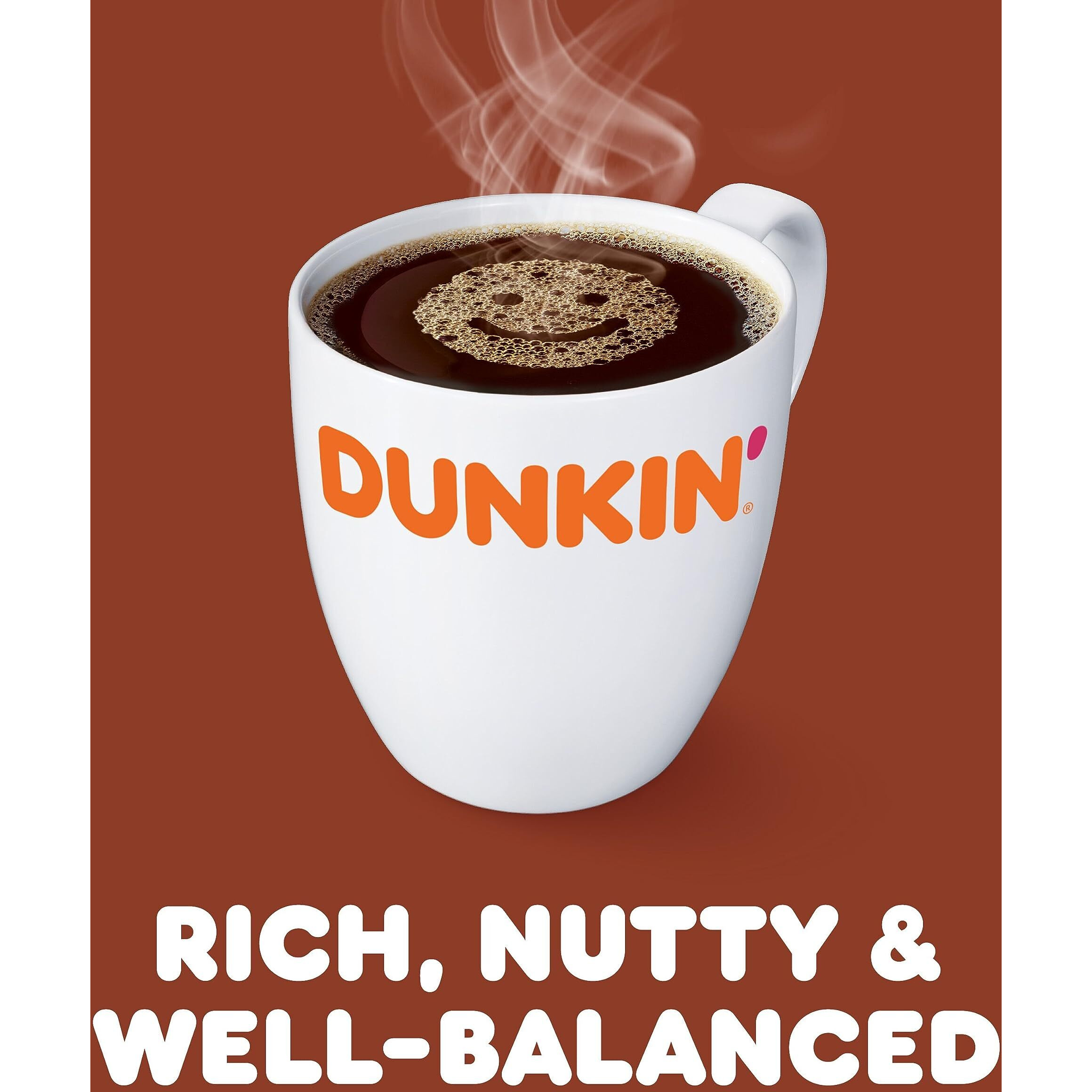 Dunkin' Hazelnut Flavored Ground Coffee, 18 Ounce (Pack Of 6)