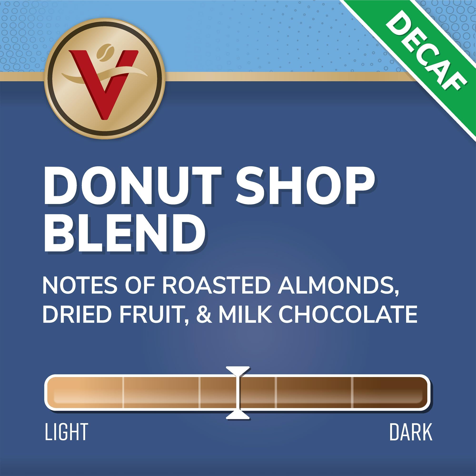 Victor Allen's Coffee Decaf Donut Shop Blend, Medium Roast, 42 Count, Single Serve Coffee Pods For Keurig K-Cup Brewers