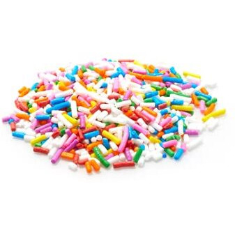 Yupik Rainbow Sprinkles, 2.2 Lb, Low In Sugar, Cholesterol-Free, Sodium-Free, Kosher, Dessert Topping