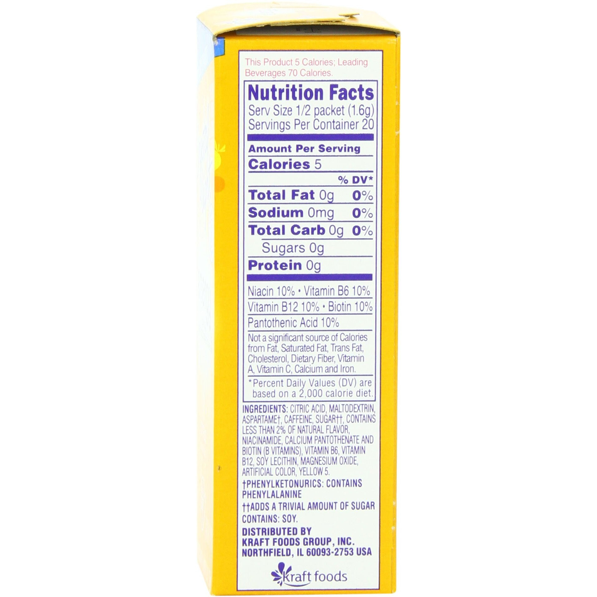 Crystal Light On The Go Energy Citrus, 10 Count (Pack Of 12) - Packaging May Vary