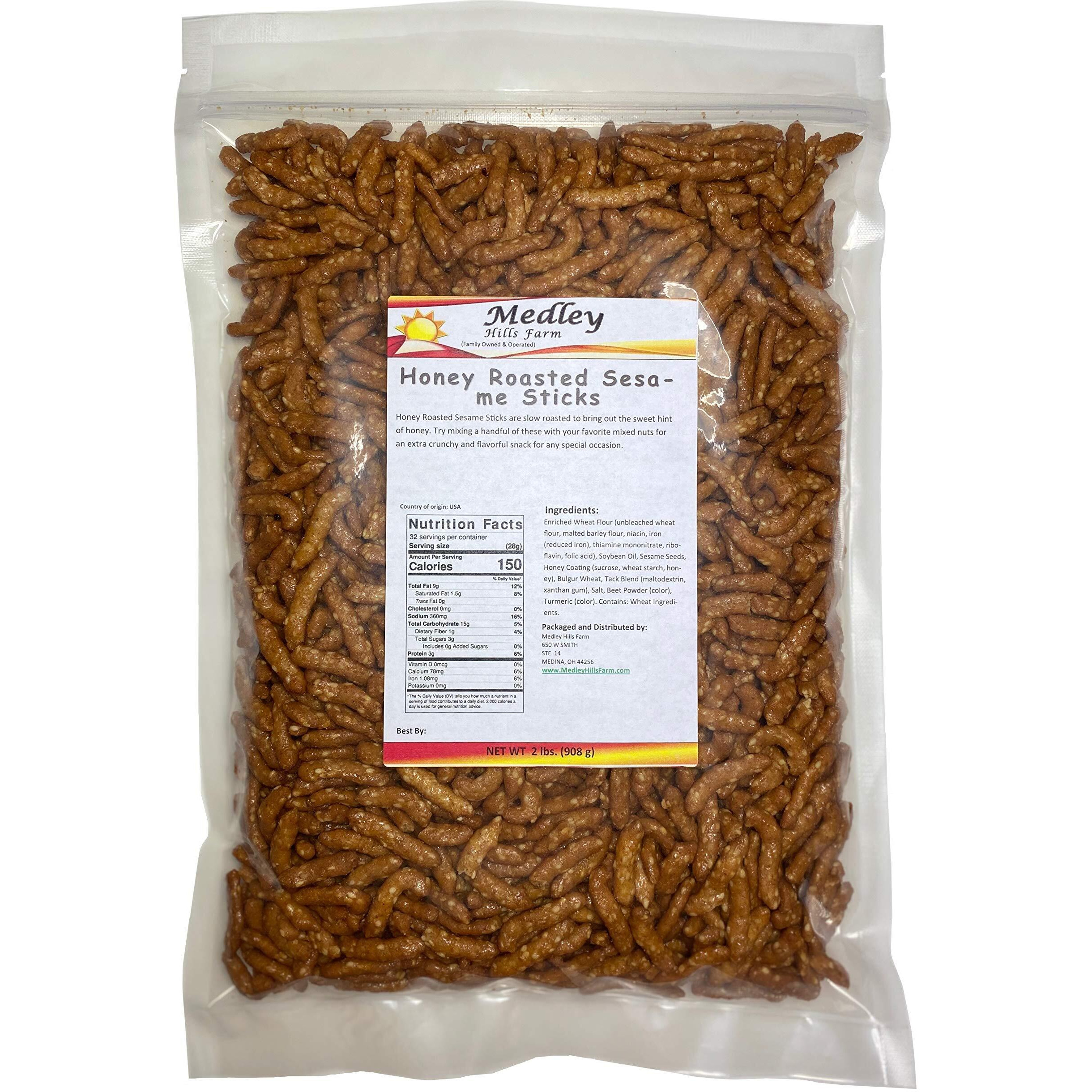 Honey Roasted Sesame Sticks Sesame Sticks 2 Lbs Bulk Delicious & Fresh Snack &quot&quotMade In The Usa&quot&quot