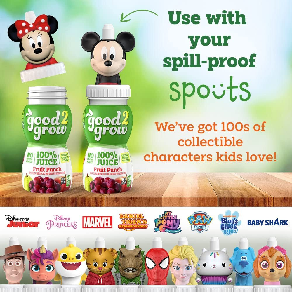 Good2Grow 100% Fruit Punch Juice 24-Pack Of 6-Ounce Bpa-Free Juice Bottles, Non-Gmo With No Added Sugar And An Excellent Daily Source Of Vitamin C. Spill Proof Tops Not Included (Pack Of 24)
