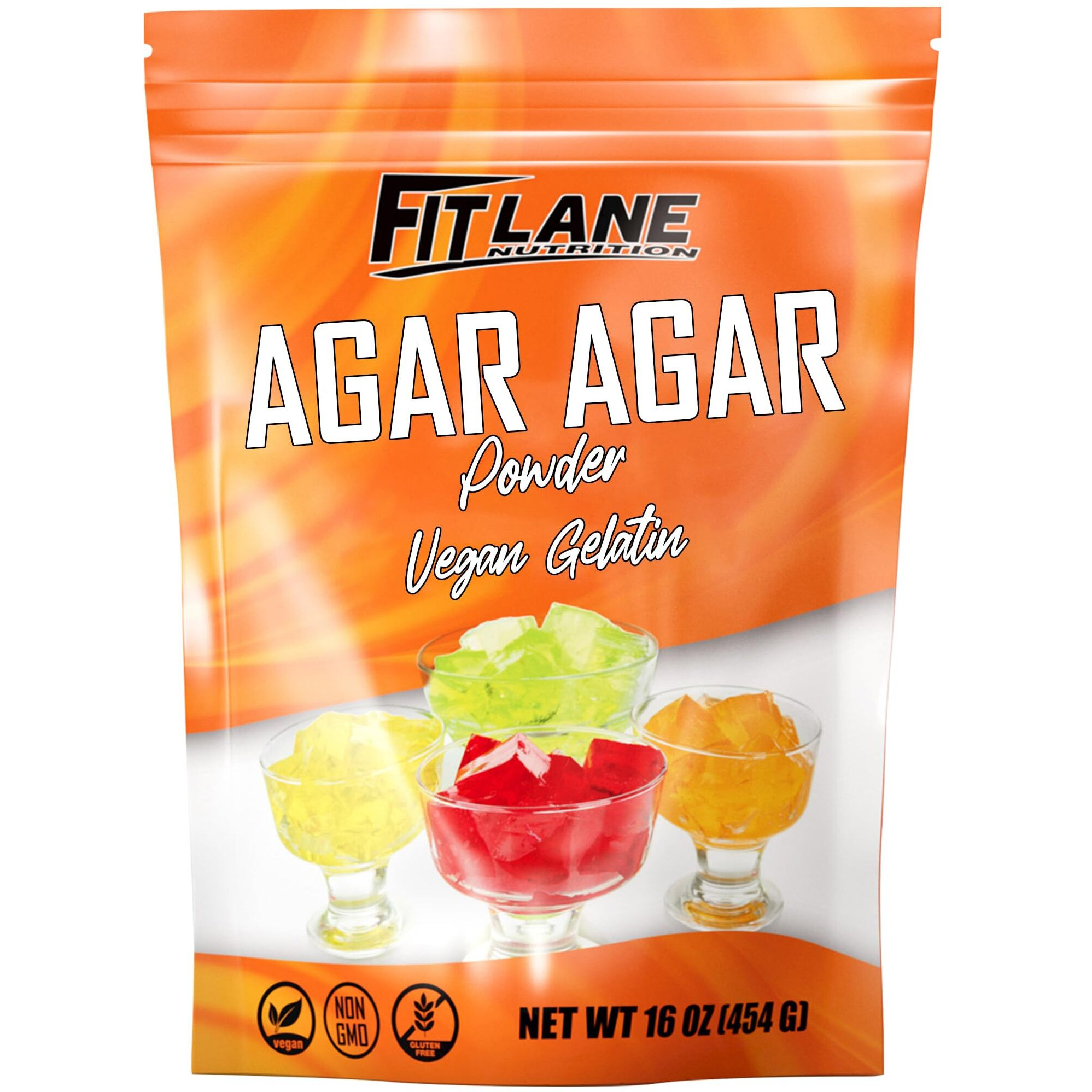 Agar Agar Powder 16 Oz - Vegan (Vegetarian) Gelatin. Non Gmo, Gluten Free And Nutrient Rich - Substitute For Beef Gelatin - Unflavored.